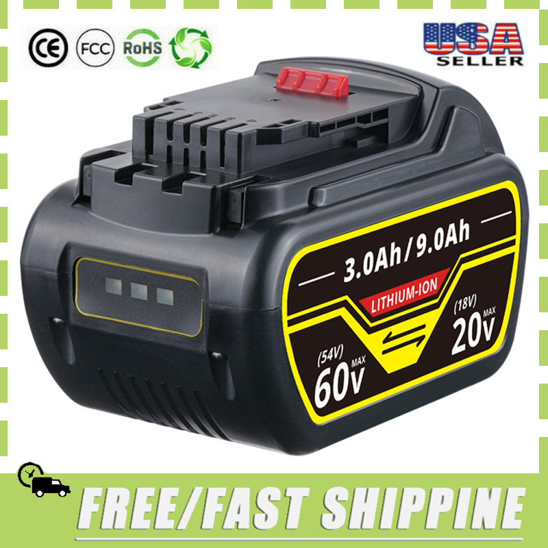 20V/60V for Aeboren DCB609 DCB606 MAX FLEXVOLT 9.0 Ah Li-Ion Battery 60 VOLT USA