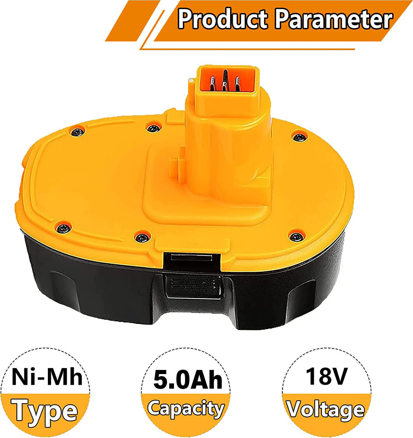 2-Pack DC9096 DW9095 DW9096 DW9099 18 Volt Battery for DeWALT NEW replacement