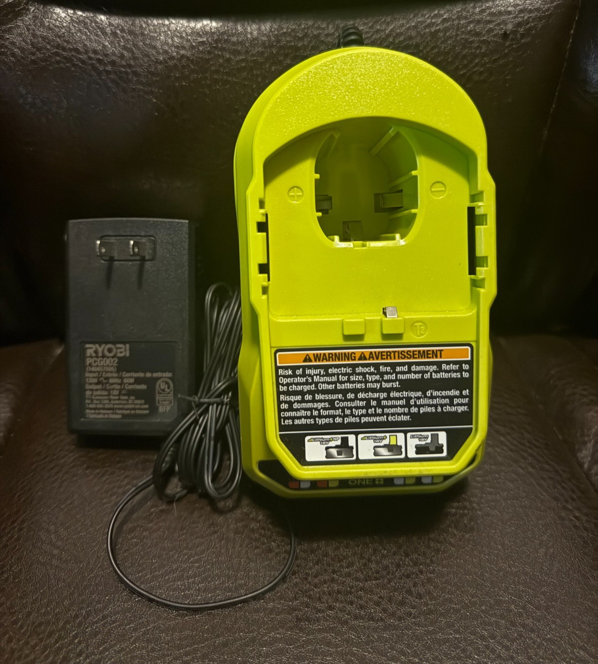 RYOBI PCG002 18v ONE+ Lithium Ion Battery Charger Used – Great Condition