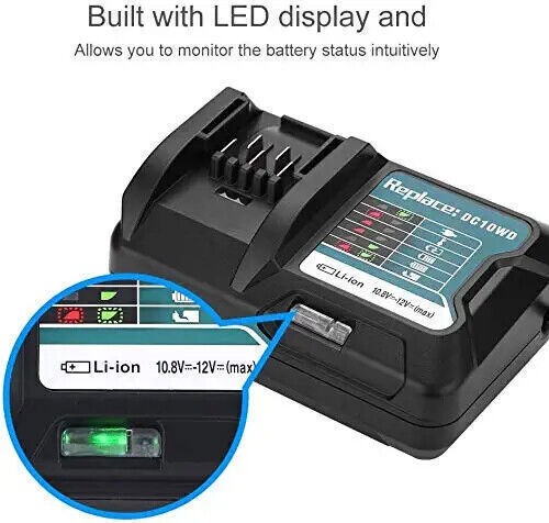 DC10WD Charger For Makita CXT 12V MAX Li-ion Battery Charger BL1041 BL1021 10.8V