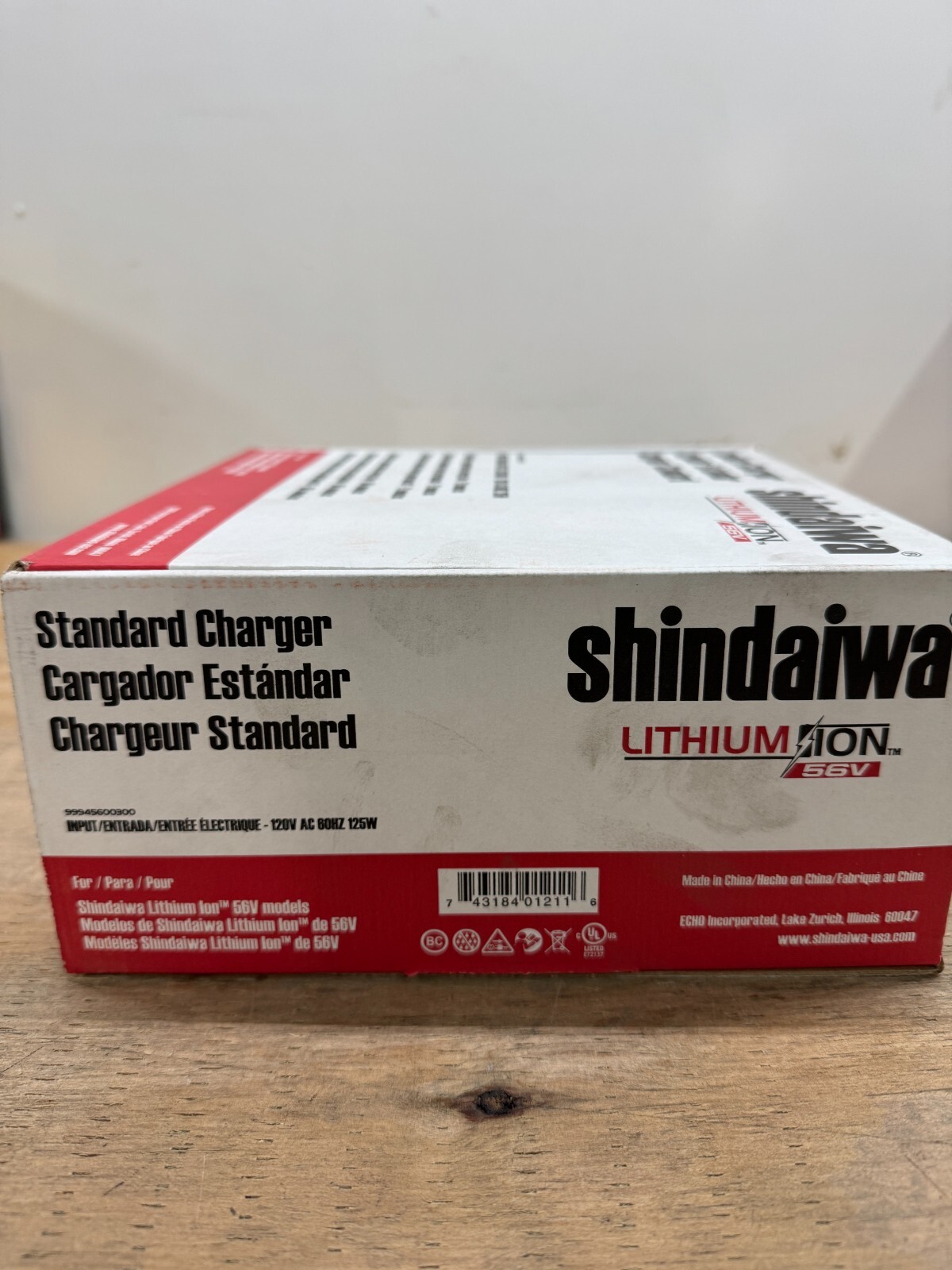 Shindaiwa 99945600300 Battery Charger for 56V Batteries 120V AC 60HZ 125W