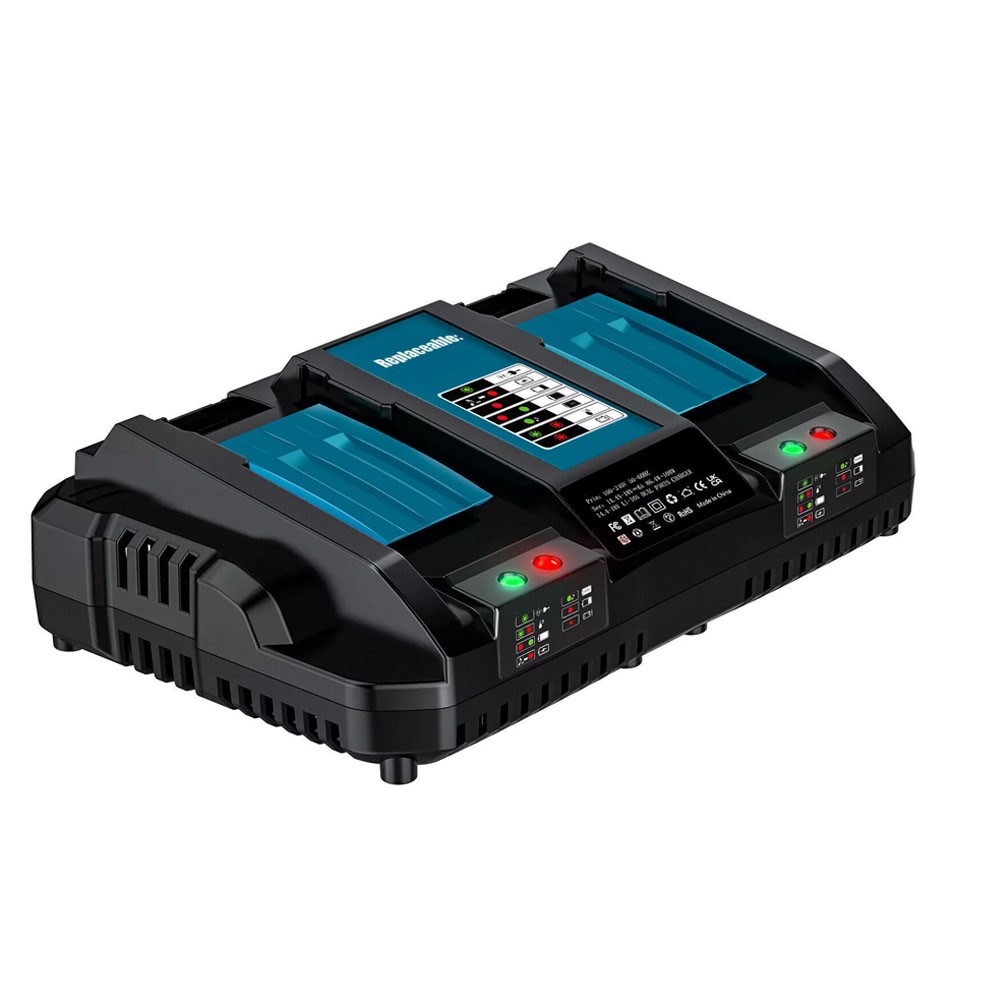 DC18RC Dual port charger For Makita 18V BL1830 BL1860 BL1840 LXT charger