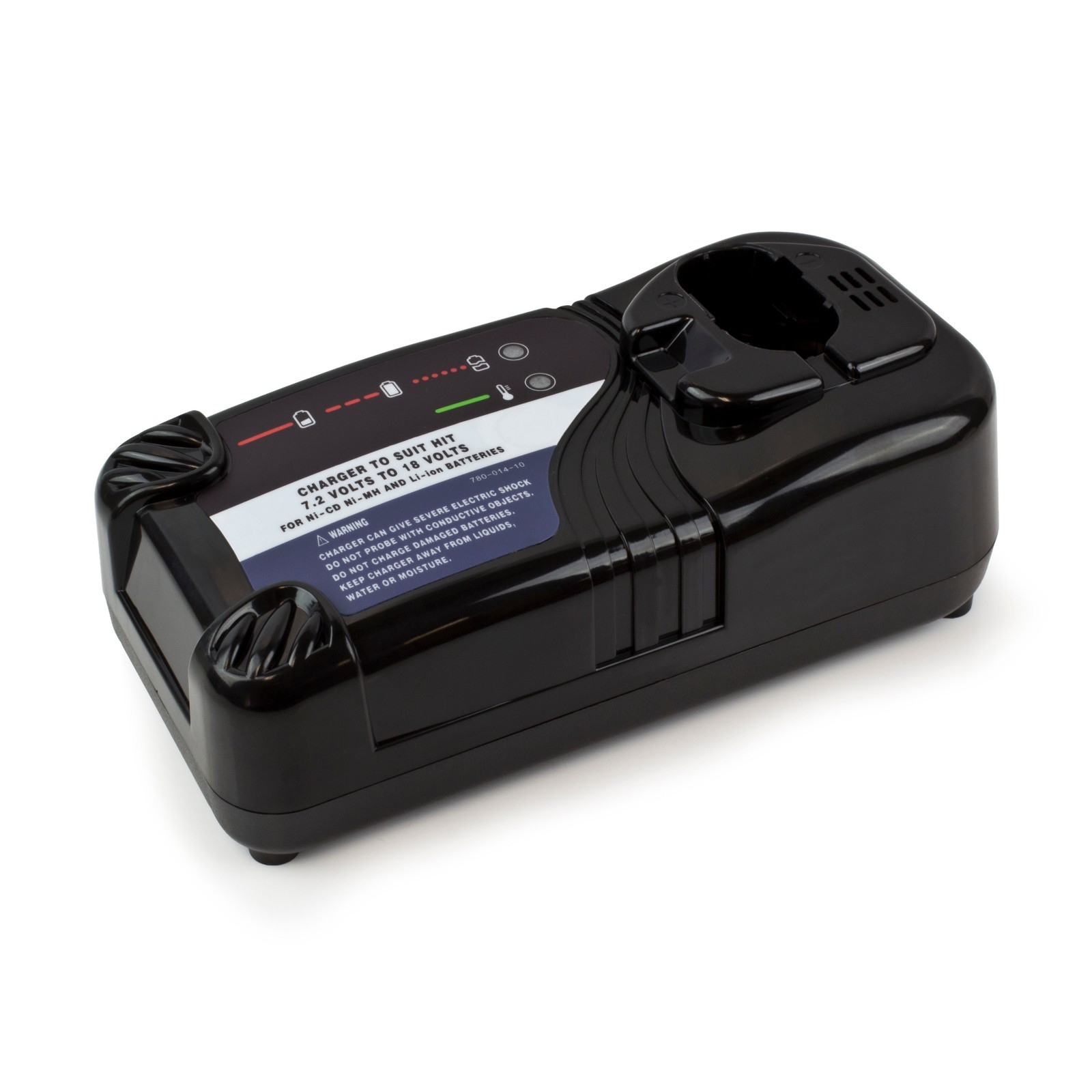Charger for Hitachi 7.2V to 18V NiCd, NiMh, and Li-ion Battery