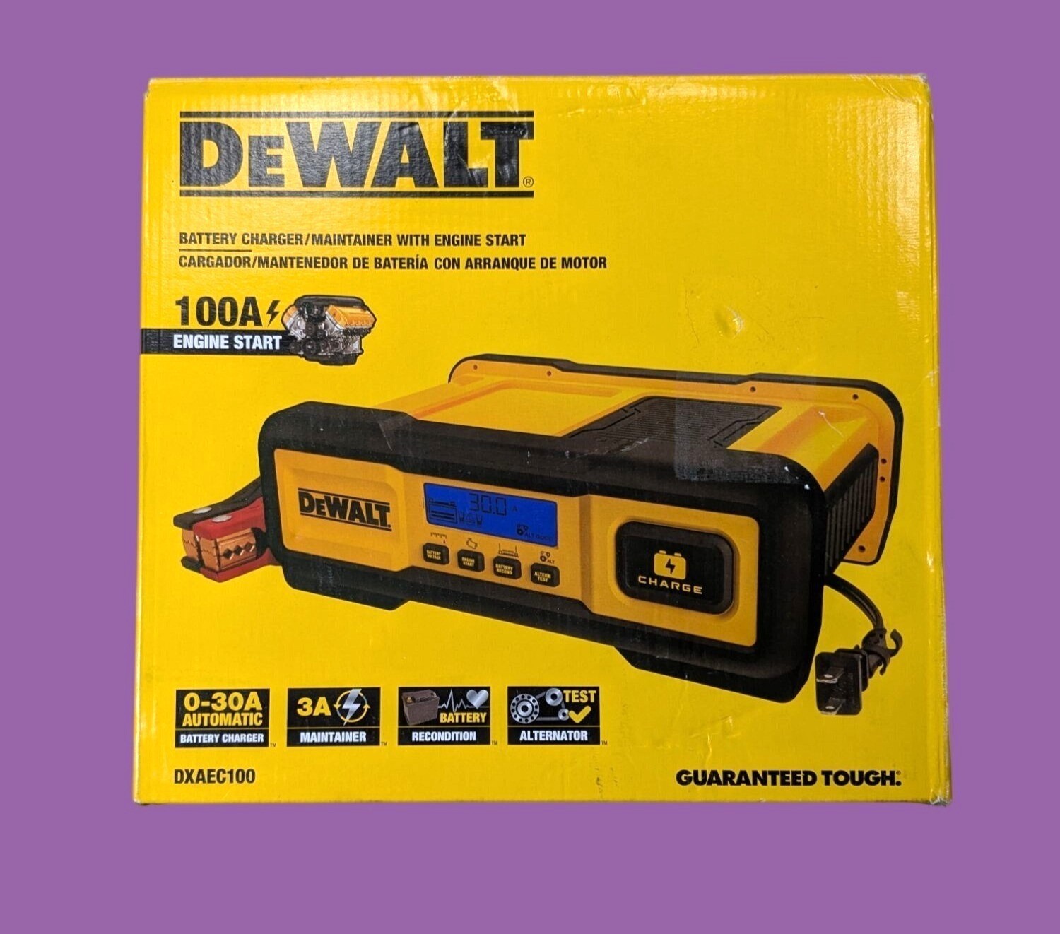 DEWALT DXAEC100 Battery Charger/Maintainer With 100A Engine Start 12V