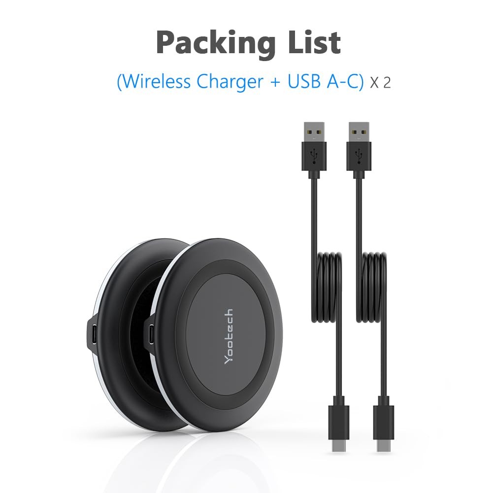 Yootech 2 Pack Wireless Charger10W Max Wireless Charging Pad Compatible Iphone