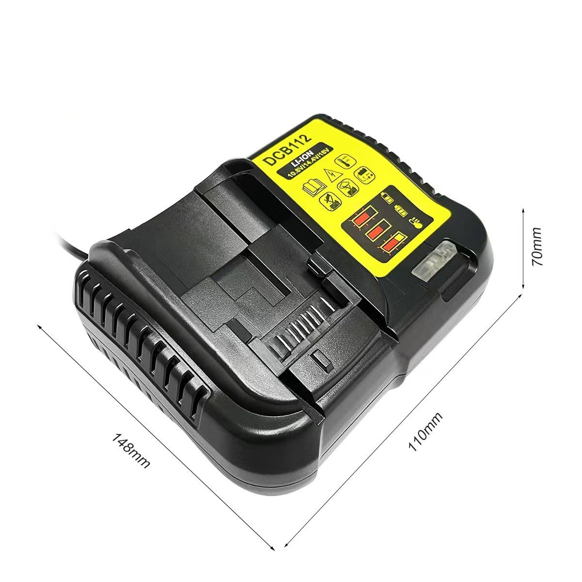 DCB112 Battery Charger For Dewalt 12V 20V Li-ion Battery DCB204 DCB200 DCB205