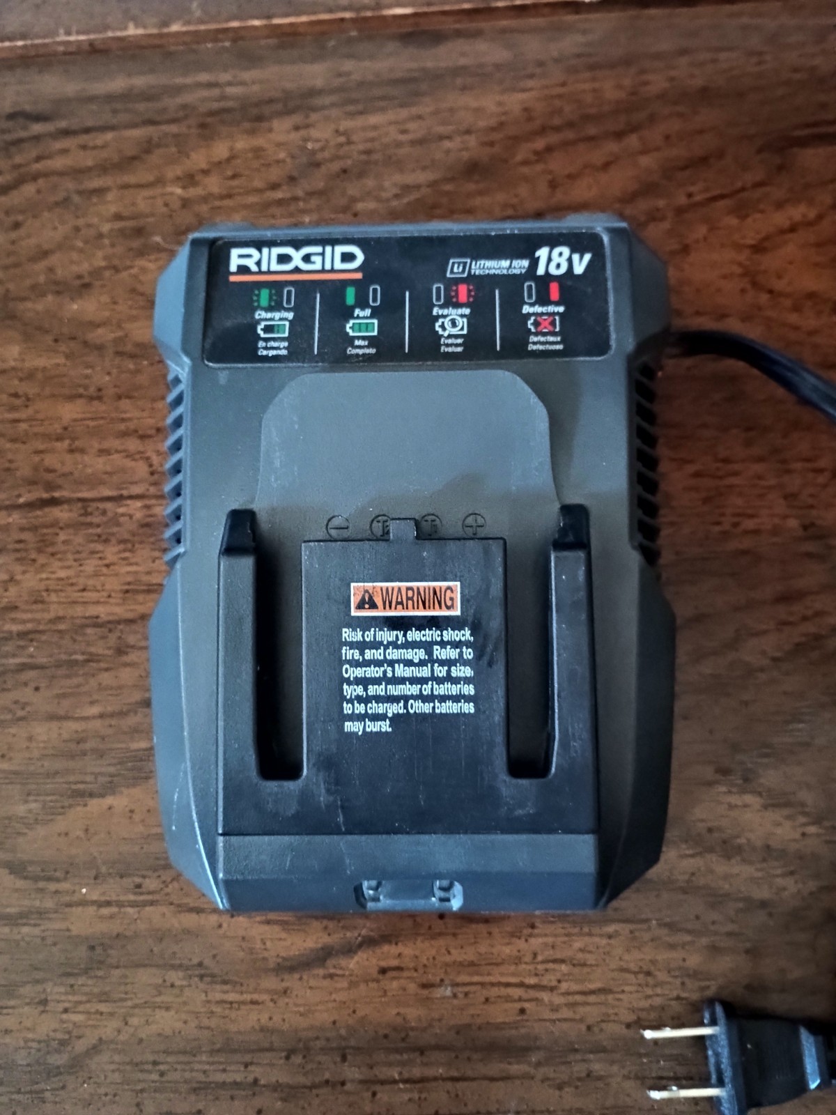 rigid 18v lithium battery charger