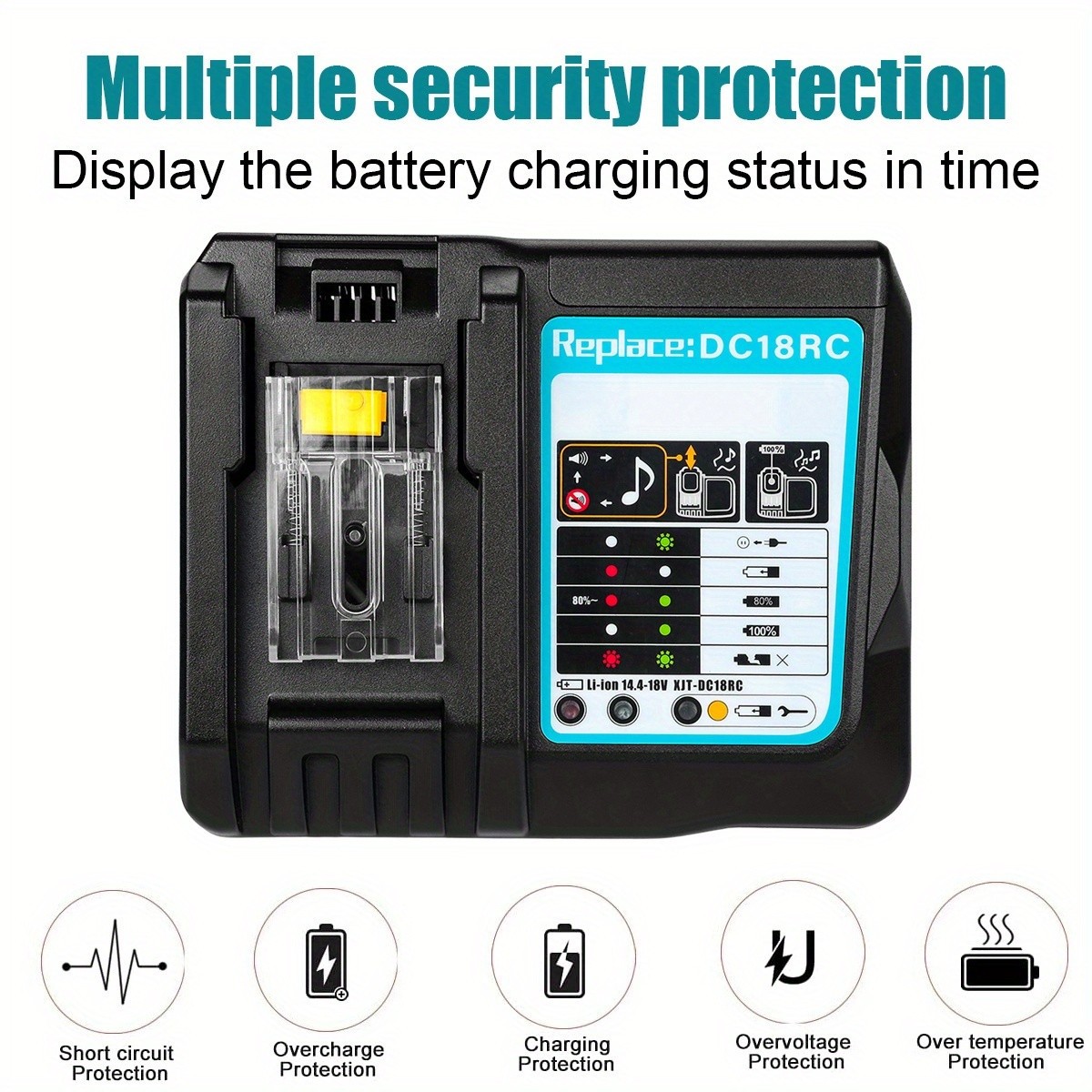 Smart Fast Charger Station with Screen Monitor For LXT Lithium Battery