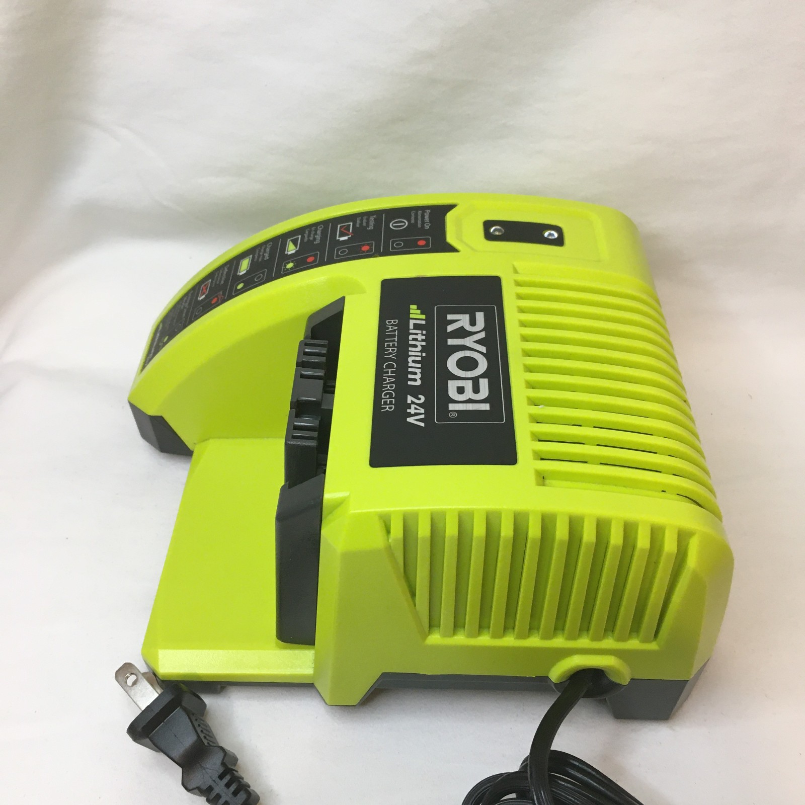 RYOBI 24V Battery Charger Lithium Batteries NOT included Powers On Very Clean