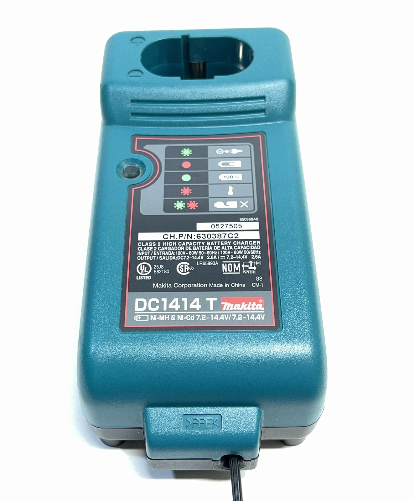 OEM Makita DC1414 T 7.2-14.4V Ni-MH Ni-Cd Tool Battery Charger