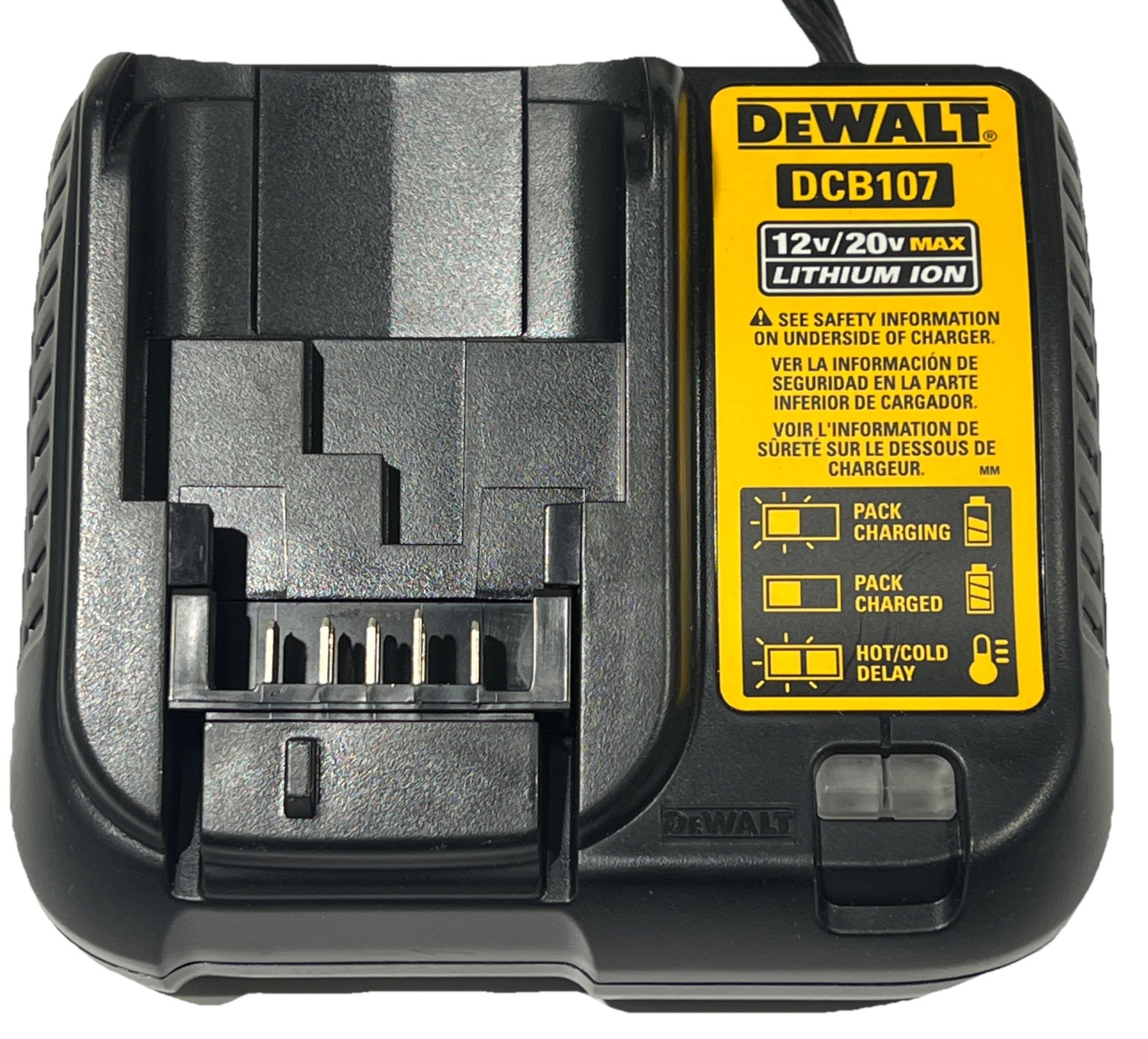 DEWALT DCB107 12V/20V MAX Li-Ion Battery Charger Single-Port Tested EUC
