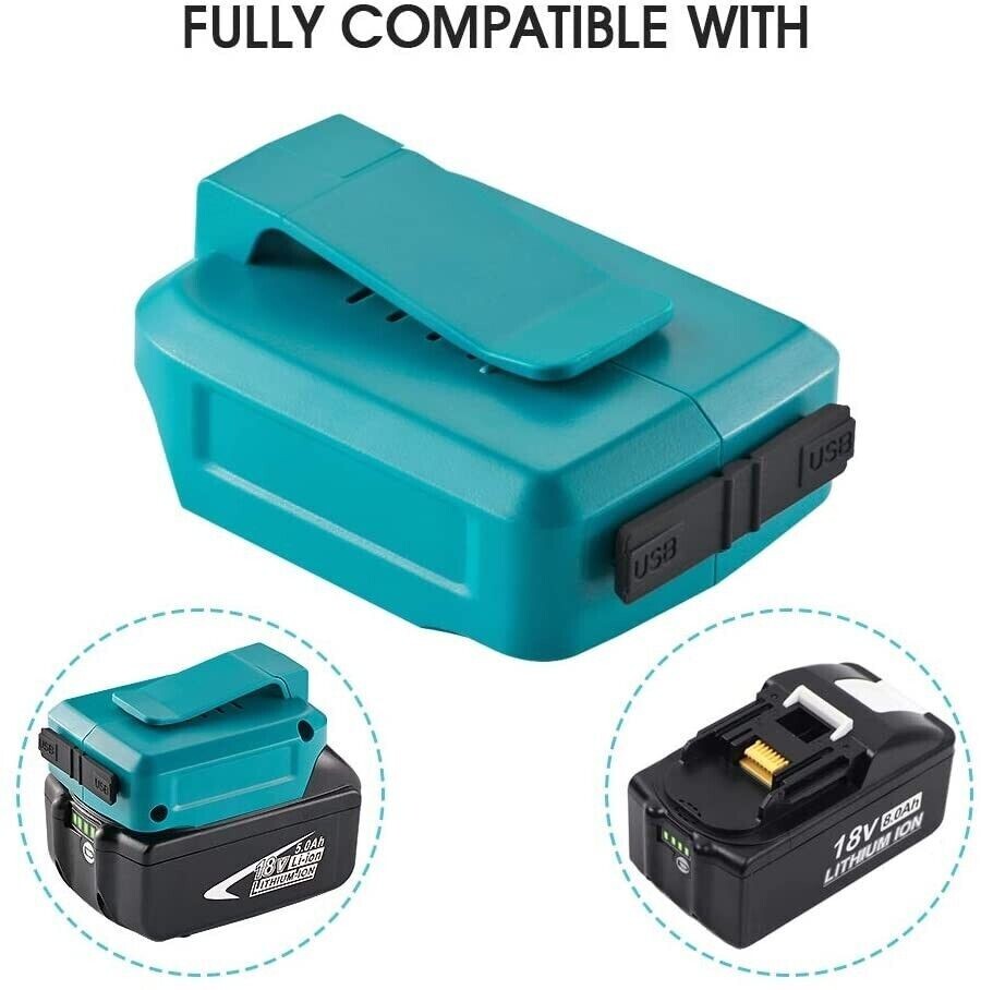 New USB Power Charger Adapter Converter For MAKITA ADP05 14V-18V Li-ion Battery