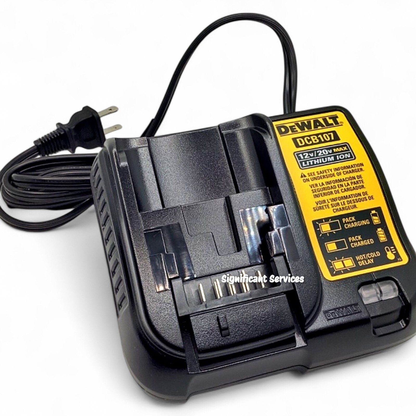 DeWALT DCB107 12V/20V MAX Lithium Ion Charger (Bulk Packed)