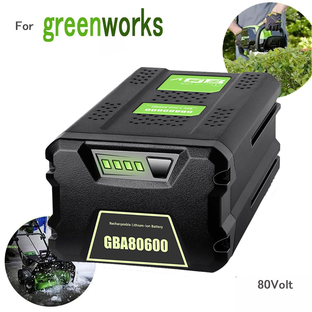 Battery FOR Greenworks 80V Lithium Ion 5.0Ah Rechargeable Li-ion BAB727 GBA80200
