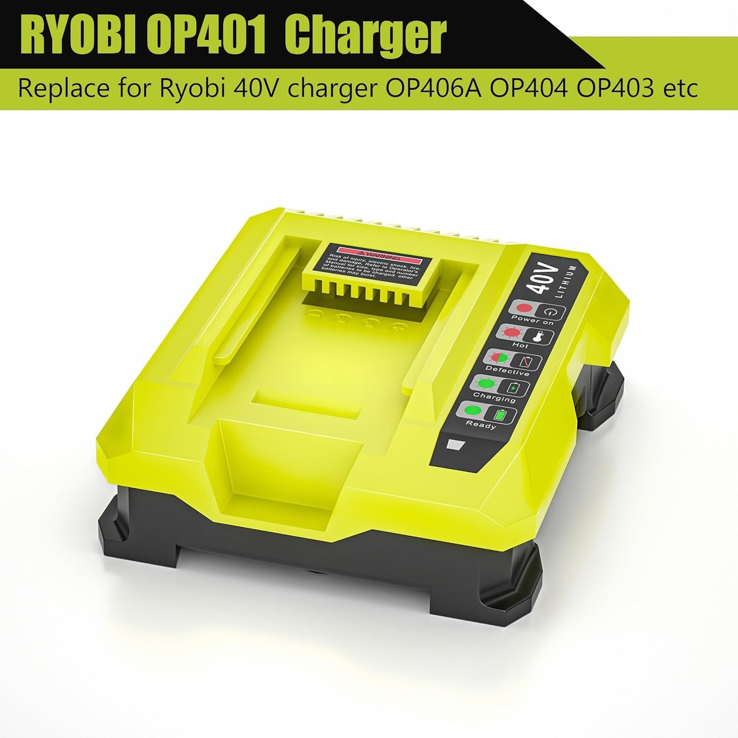FOR Ryobi 40V Lithium Battery Fast Charger for OP401 Fits Multiple Models