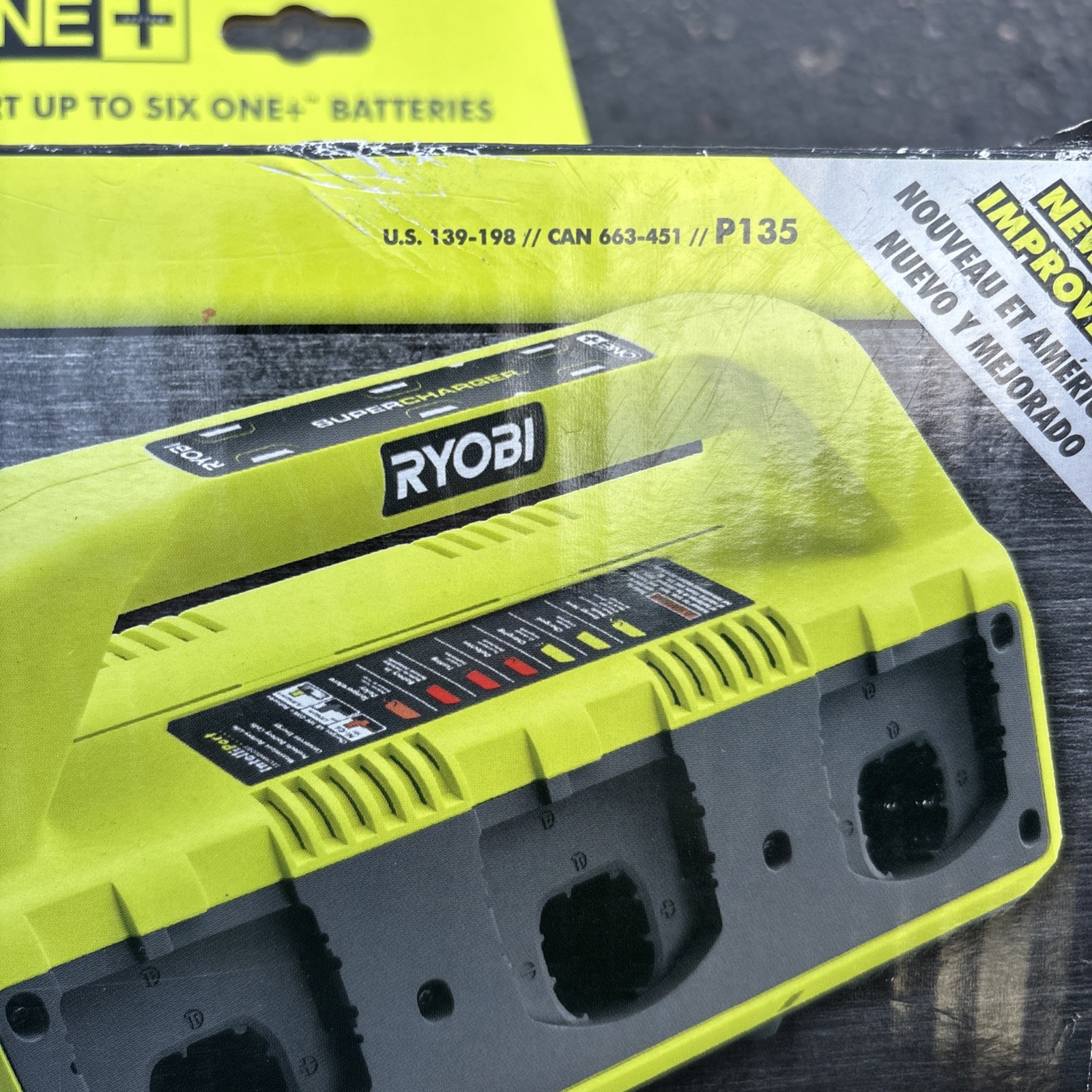 Ryobi P135 – One+ 18V Ni-Cad, Lithium Ion Battery, 6 Port Supercharger