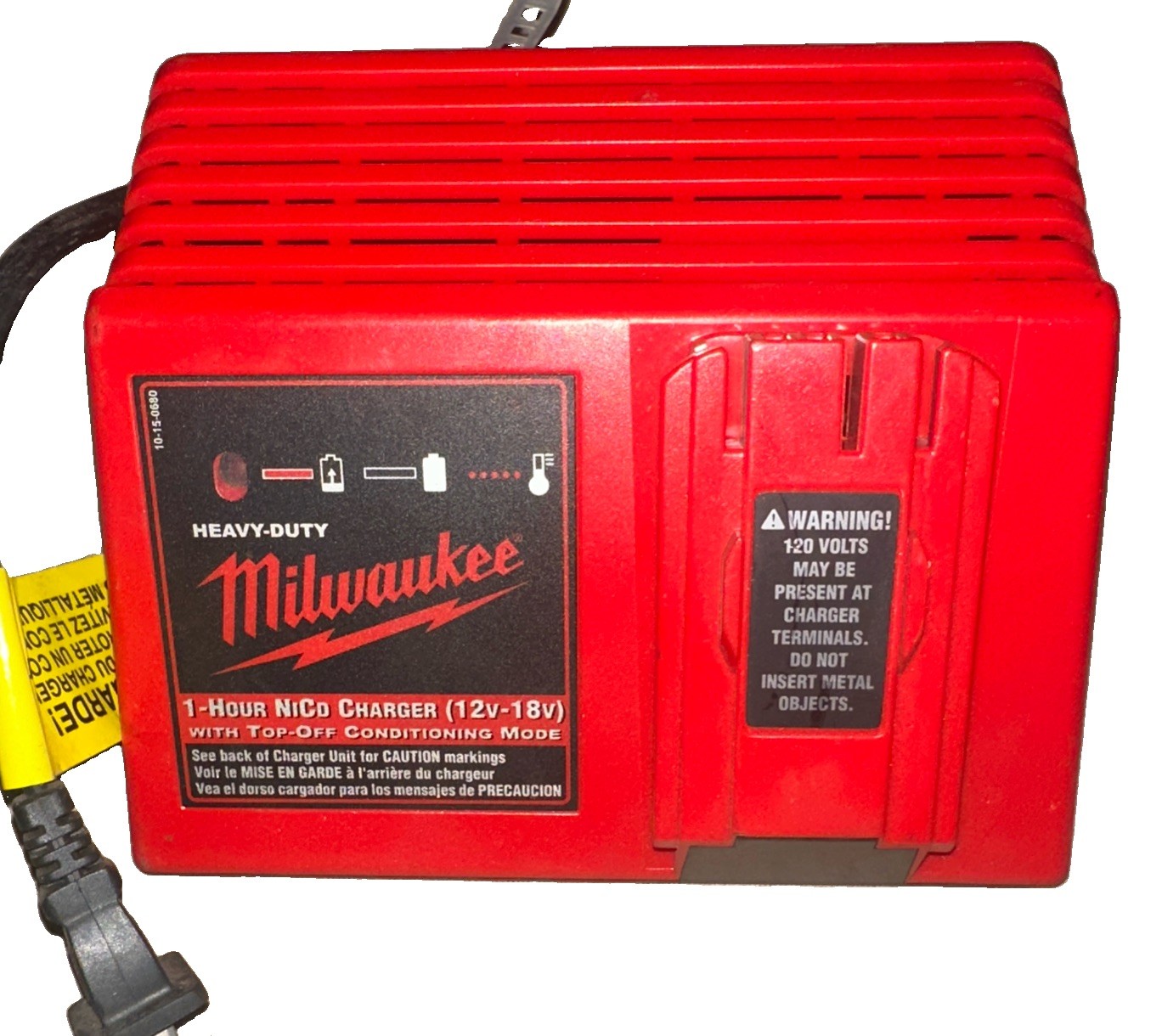 Milwaukee 1-Hour NiCd Universal Battery Charger 12v-18v Heavy Duty 2.8A 120 Volt