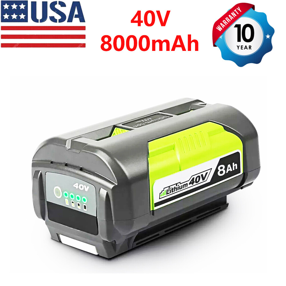 1x~4x OP4060 40V 8.0Ah Lithium Battery for Ryobi OP4050A OP4015 OP4026/