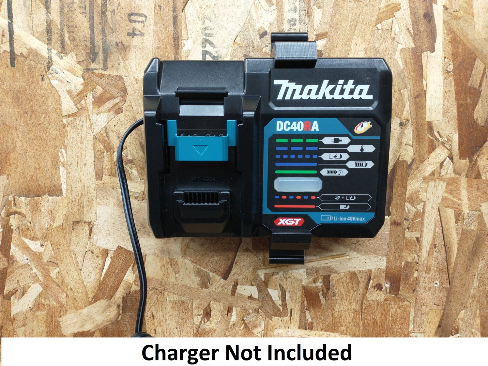 Wall Mount For Makita DC40RA Battery Charger, Made in USA
