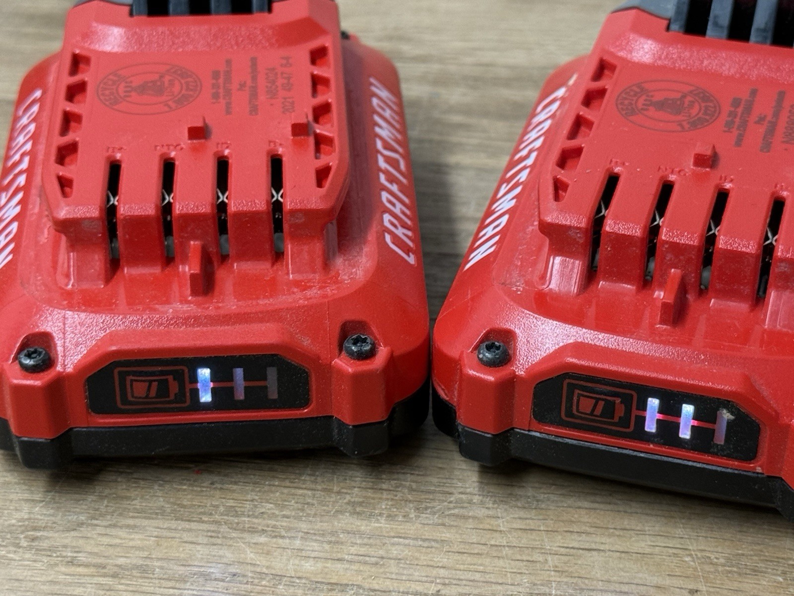 Craftsman Battery Charger 12V-20V CMCB102 and 2 20V Batteries CMCB101