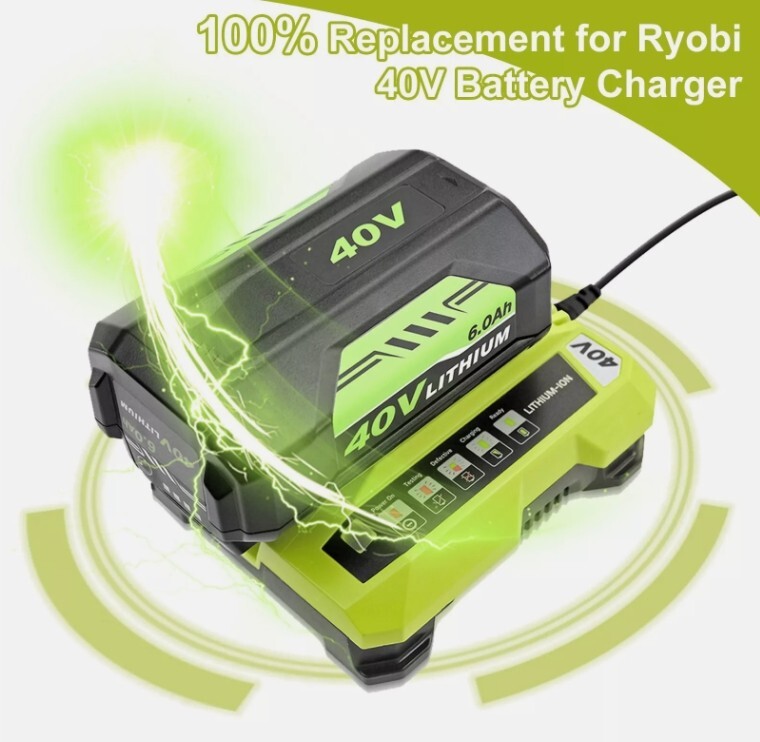 40V OP401 Charger For Ryobi OP4060 40 Volt LI-ION Battery OP40601 OP4050A OP400