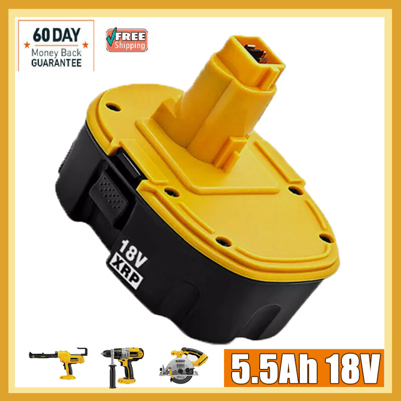 Replacement for Dewalt 18 Volt Battery DC9096-2 DC9098 DC9099 NiMH 18V Battery