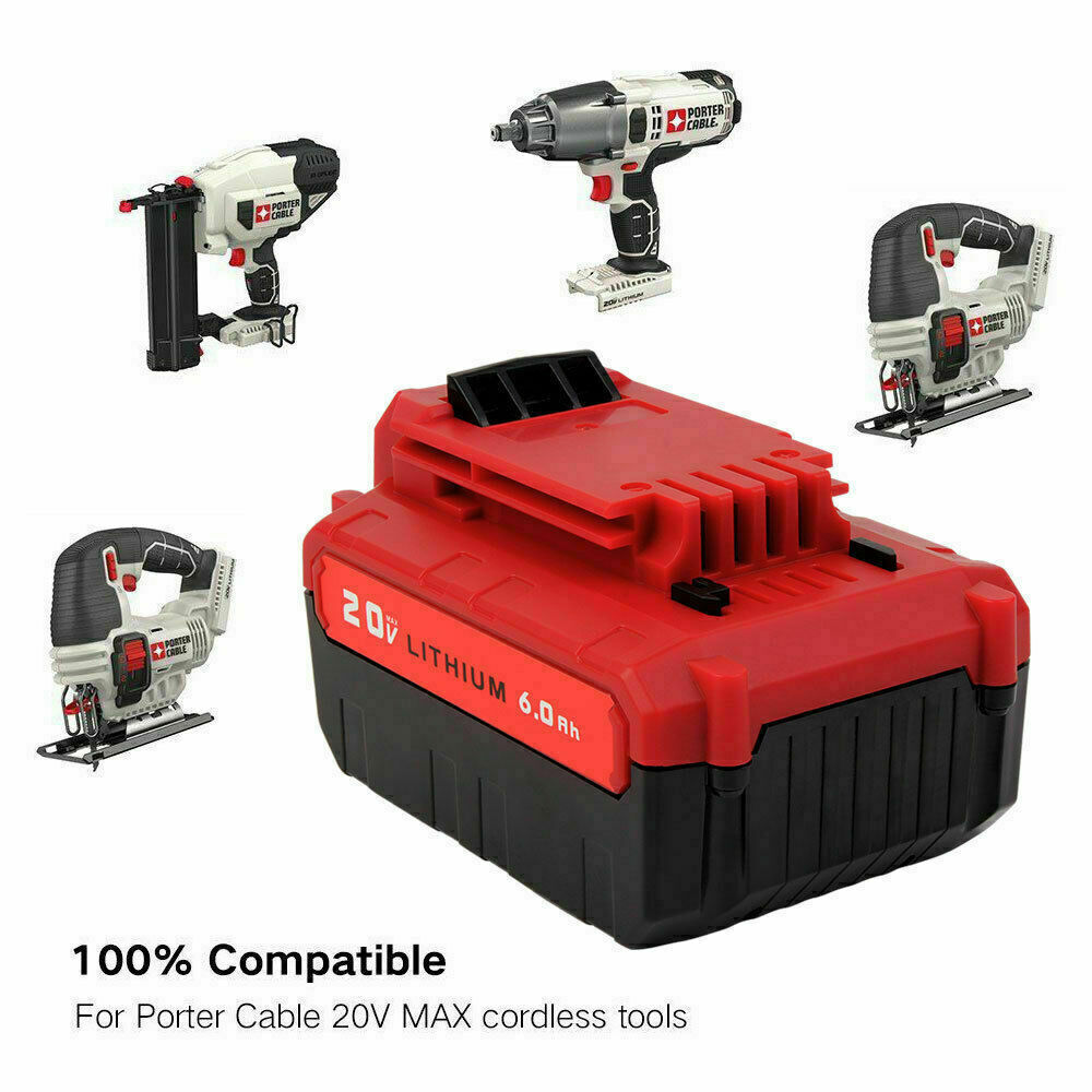 2X For PORTER CABLE PCC680L PCC685L PCC681L 20V Max Lithium-Ion Battery/ Charger