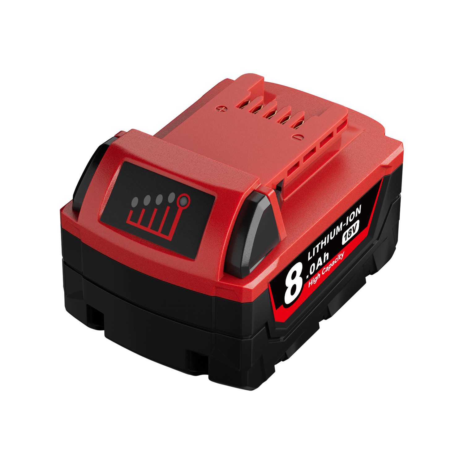 (2) NEW IN PACK For Milwaukee M18 48-11-1880 8.0 AH Batteries 18V XC High Output