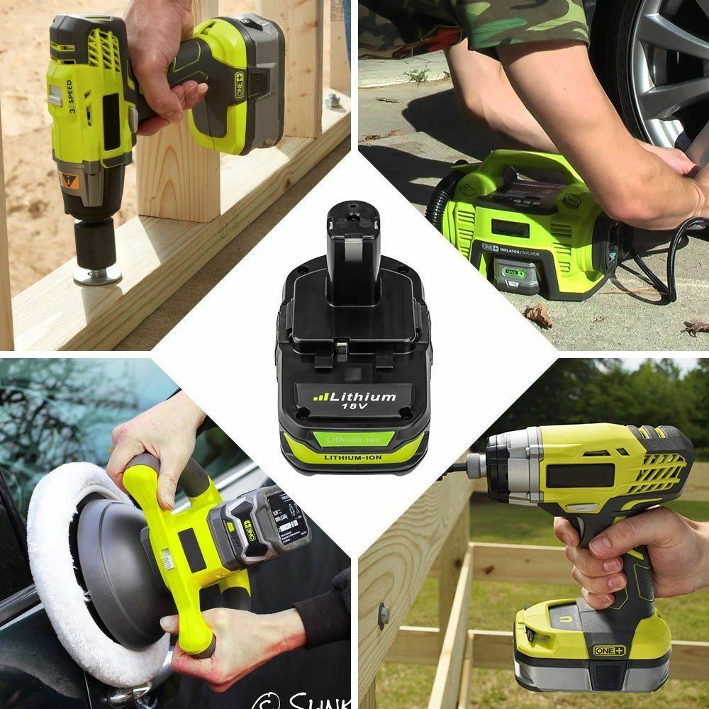 For RYOBI P108 18V One Plus High Capacity Battery Lithium-Ion Battery p105 p102