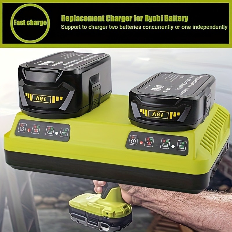 18V 12V Rapid Battery Charger for Ryobi P117 P118 P108 Lithium NiCad Charger