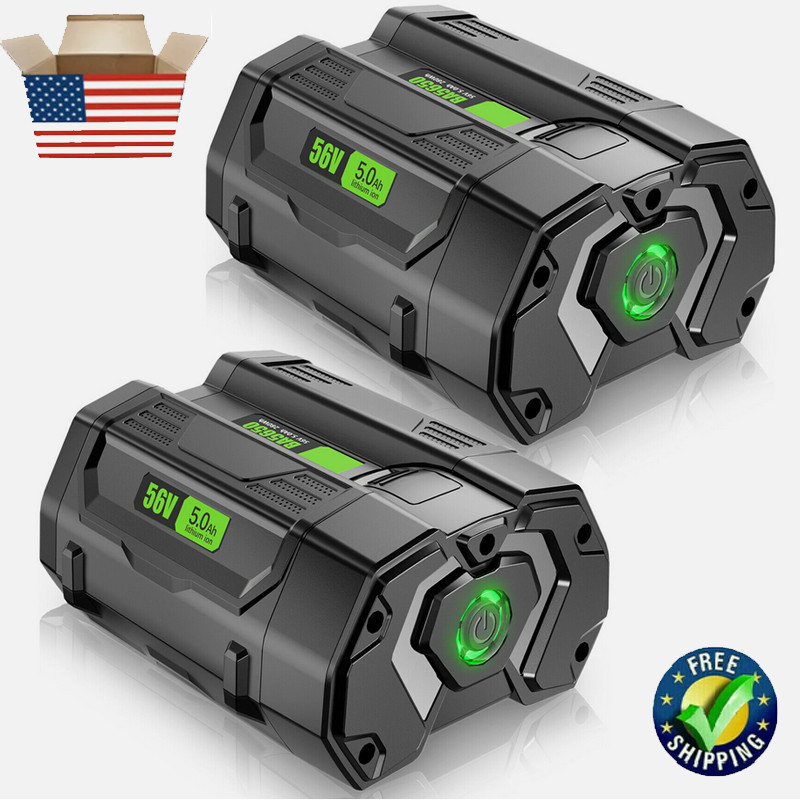 2PACK For EGO 56V 56Volt 5000mAh Battery BA1400 POWER Lithium Ion BA2240 BA2800T