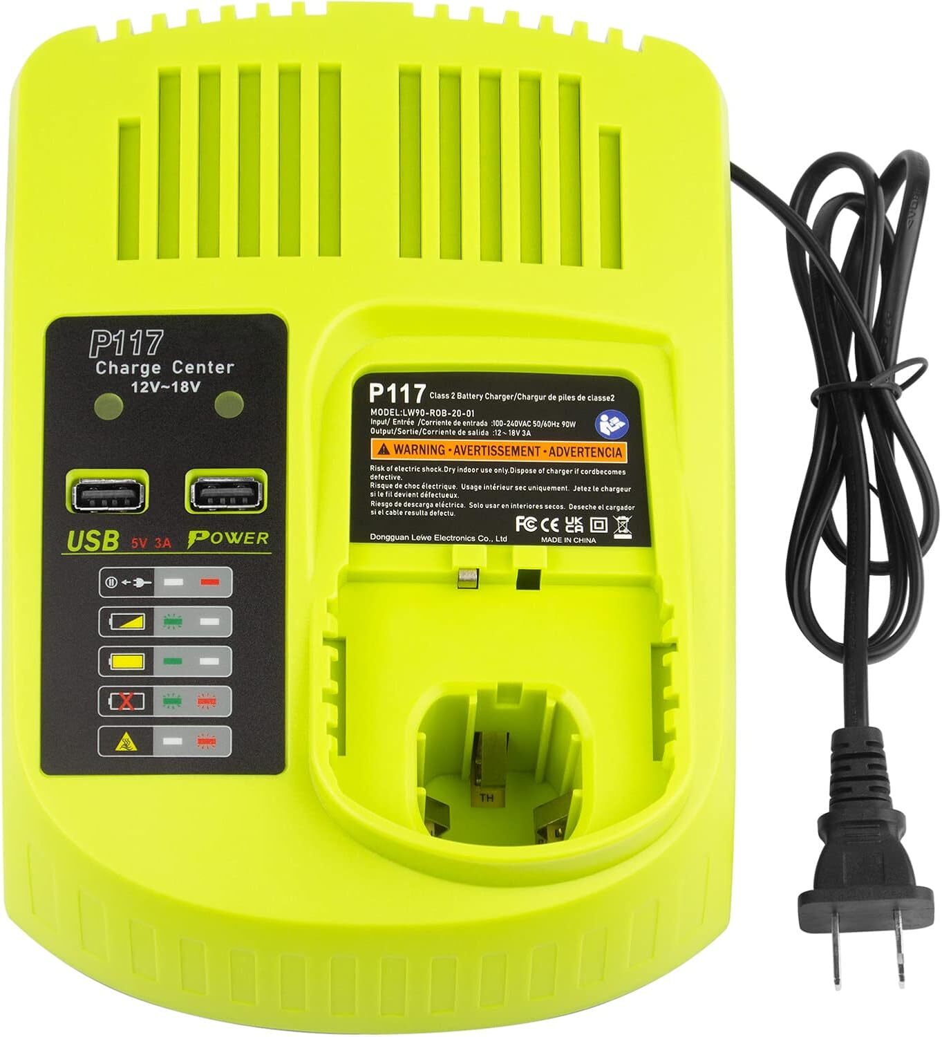 P117 Battery Charger For Ryobi 14.4V 18V 18V Battery P117 P118 P119 P100 P101