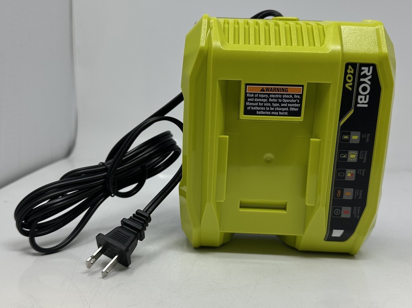 Ryobi 40V Li-Ion Rapid Charger for Ryobi 40V Batteries Item OP406VNM