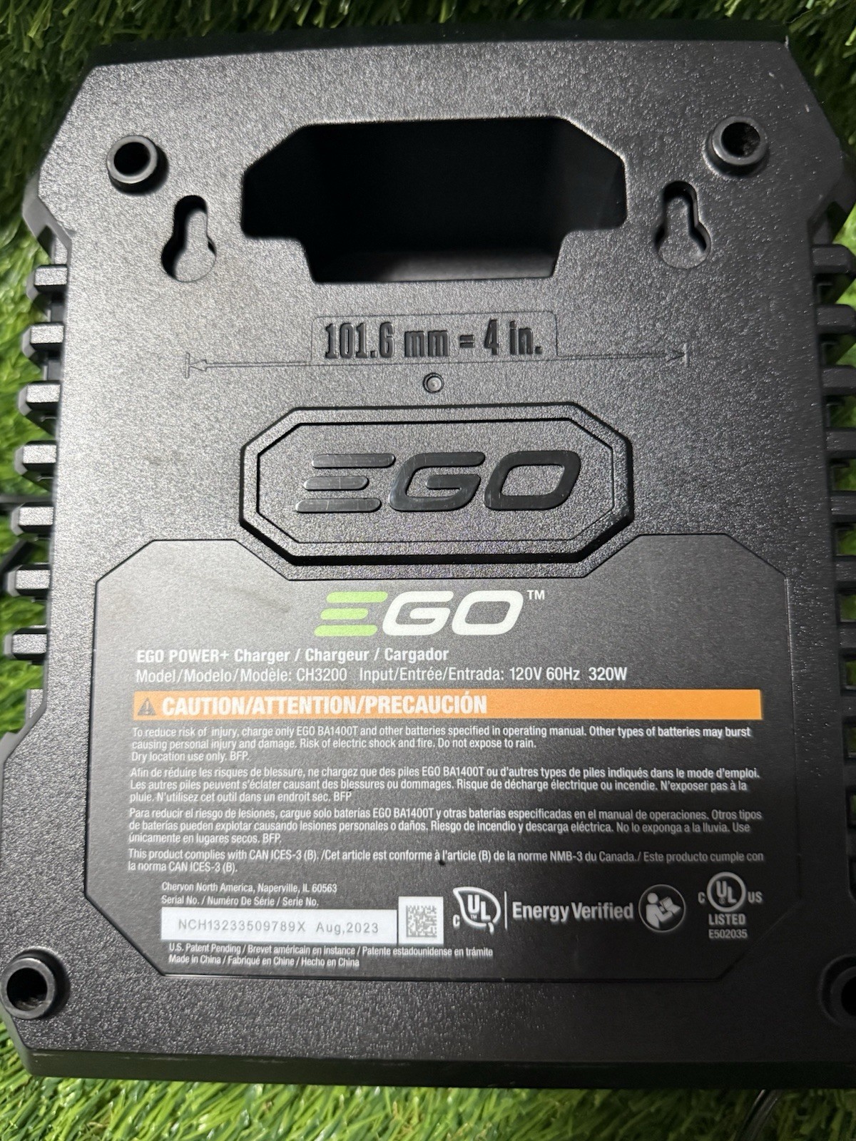 Lot Of 2 – EGO Power CH3200 320W 56-Volt Lithium-ion Fast Chargers