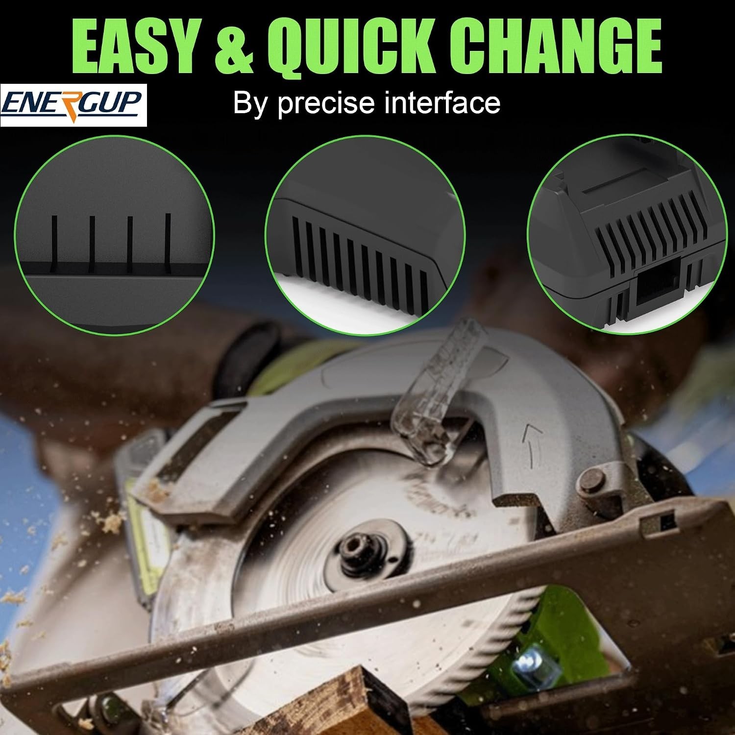 Efficient 24V Charger for Greenworks Li-ion Batteries – LED Indicators Included