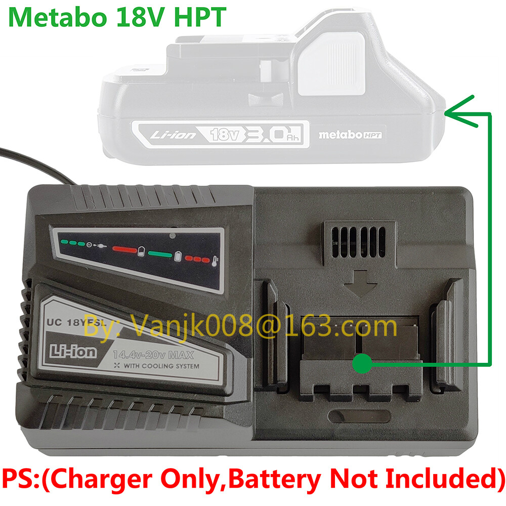 1x for Metabo 18V HPT Series Battery Replace 4.5Ah Quick Charger-Charger Only