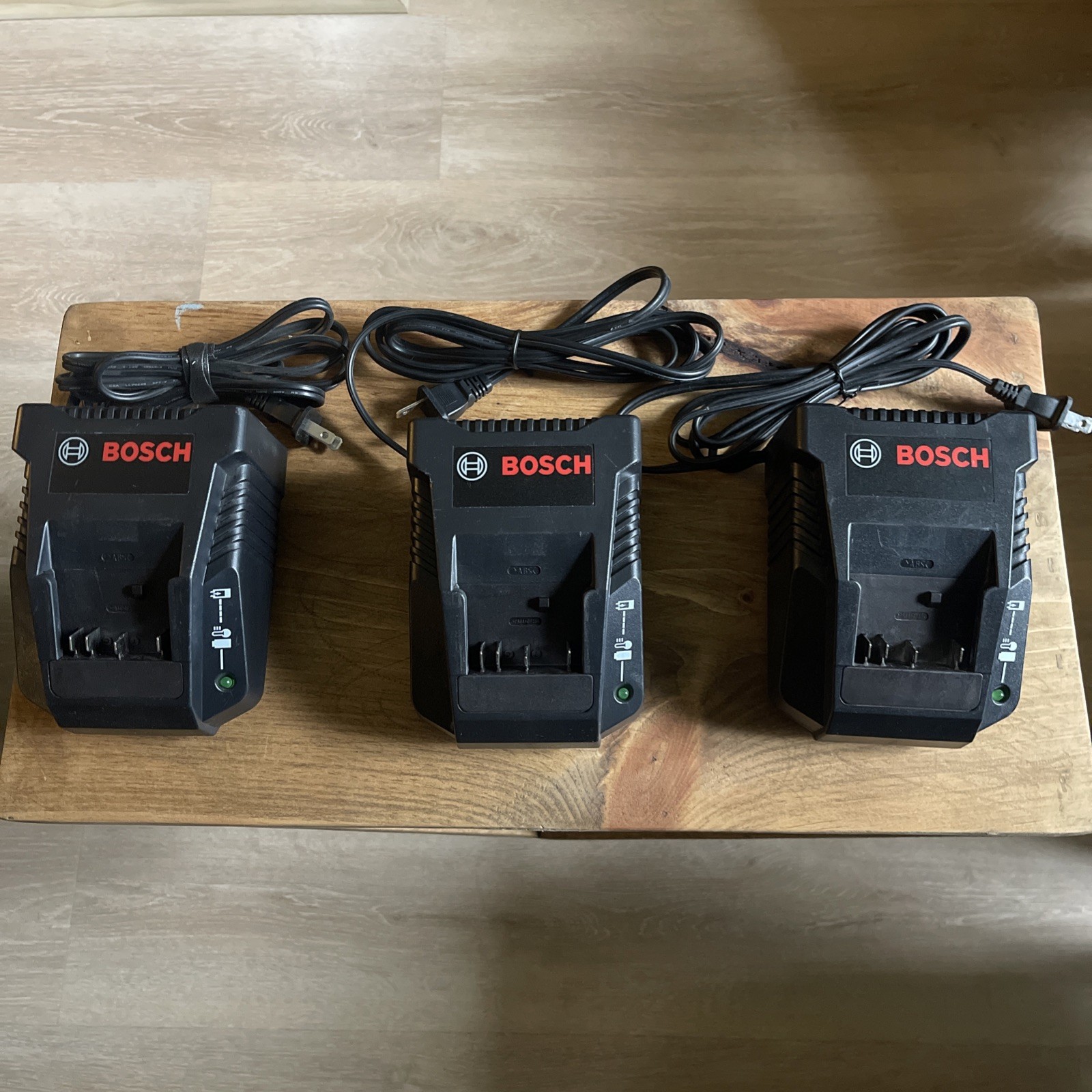 3 BOSCH BC660 Power Tool Battery Charger 18V 120V Input 2A 50W Model Black