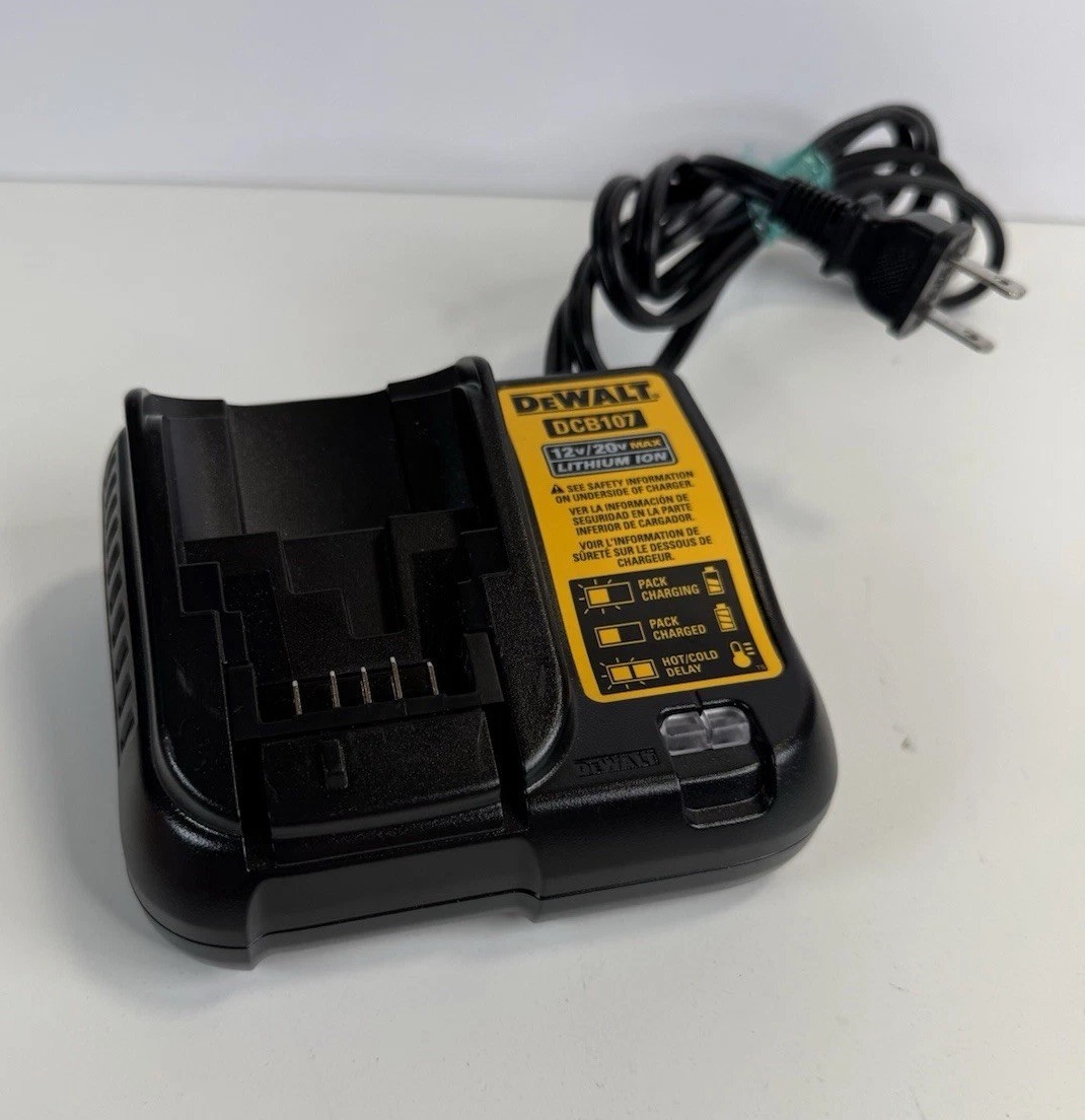 Dewalt DCB107 12V/20V MAX Li-Ion Charger Black Yellow