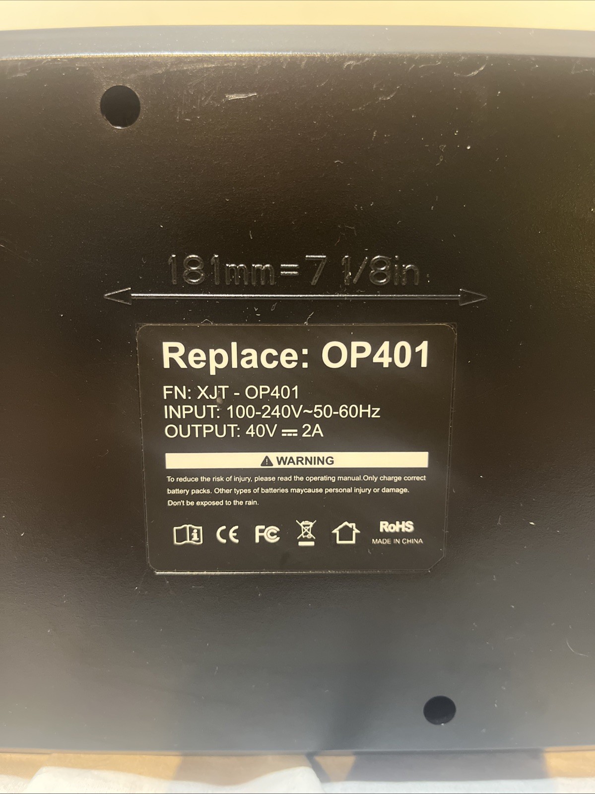 40V Dual Port Rapid Charger for Ryobi Lithium-ion Battery OP401 OP4060 OP4050