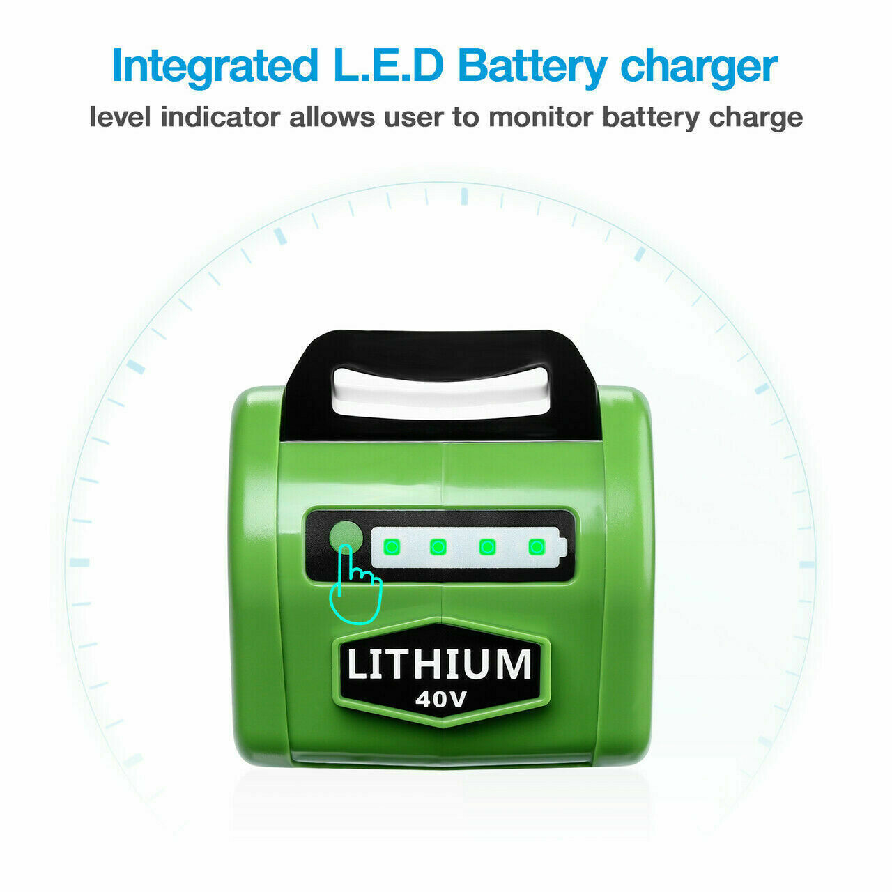40V 6.0Ah For Greenworks G-MAX Lithium Battery 29472 29462 29252 20202 40 Volt