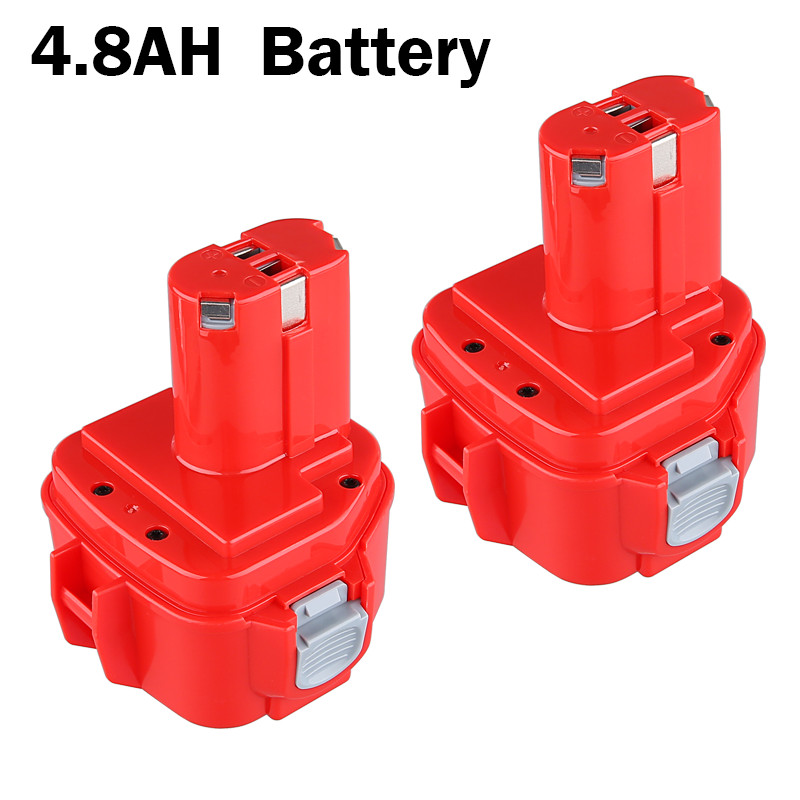 2X 12V Battery for Makita 1220 1222 1233 1234 192681-5 192696-2 1201A PA12 4.8AH