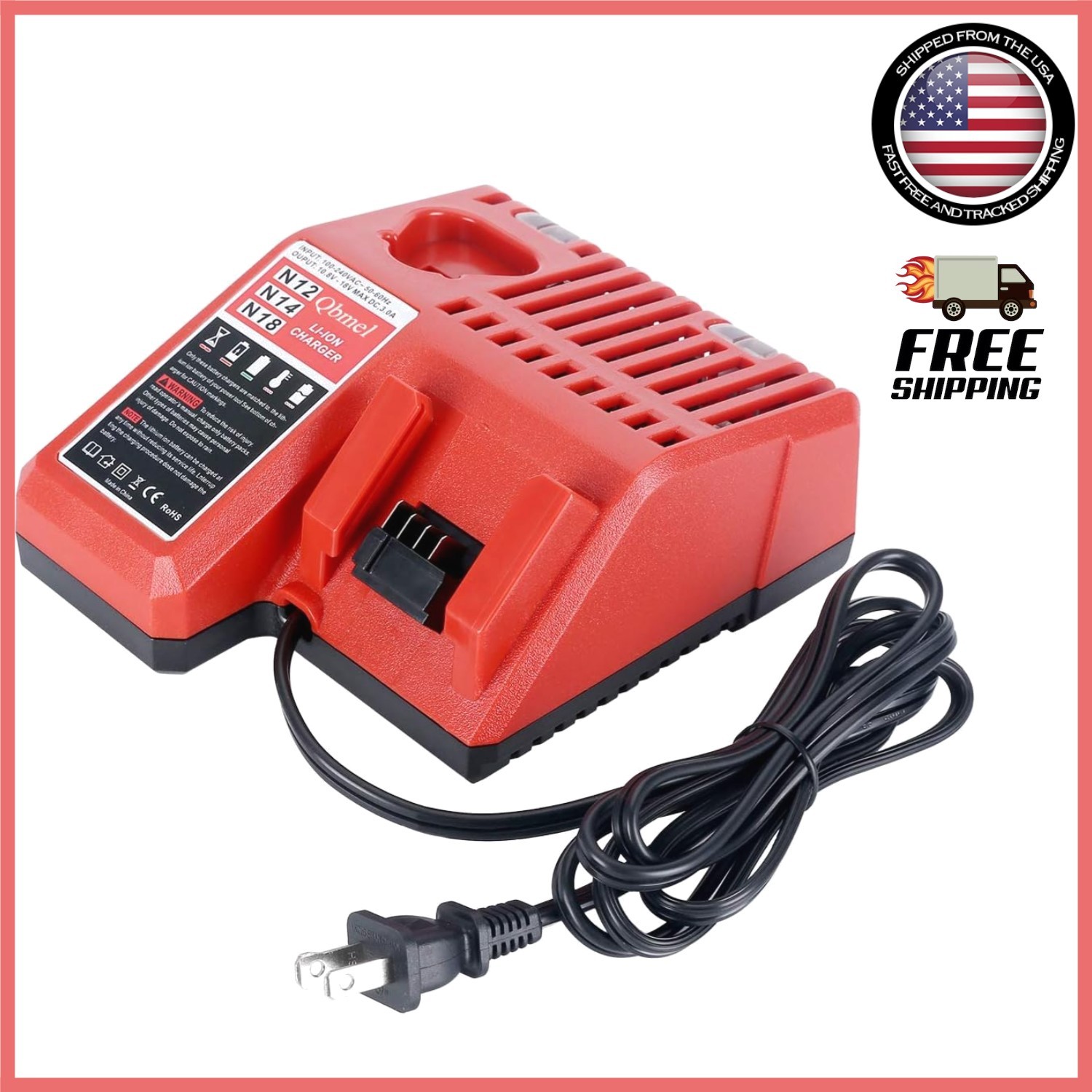 12V & 18V Multi Voltage Lithium-Ion Charger – Fast Charging & Durable Design