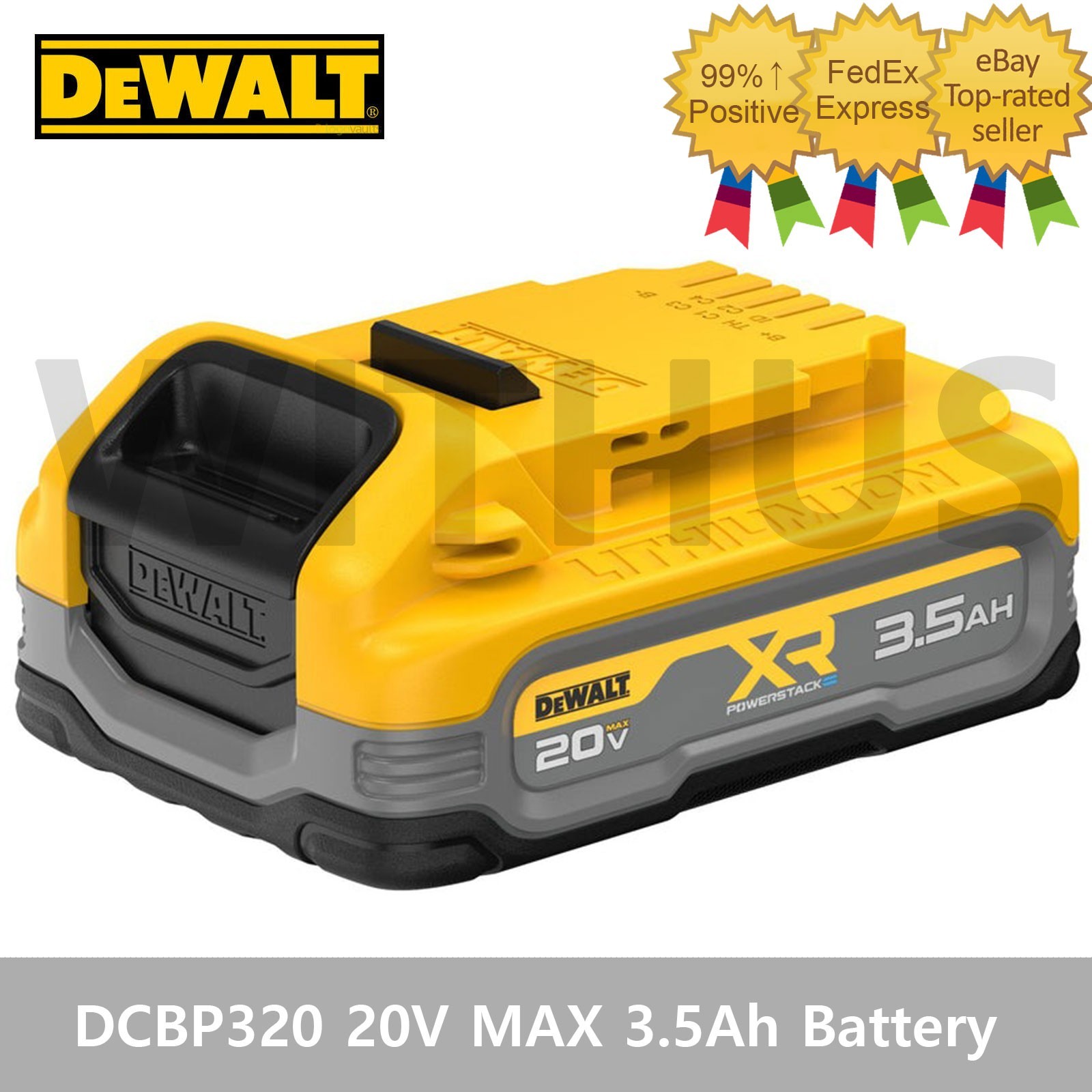 DEWALT DCBP320 20V MAX 3.5Ah PowerStack Lithium-Ion Battery / No Tariffs In US_