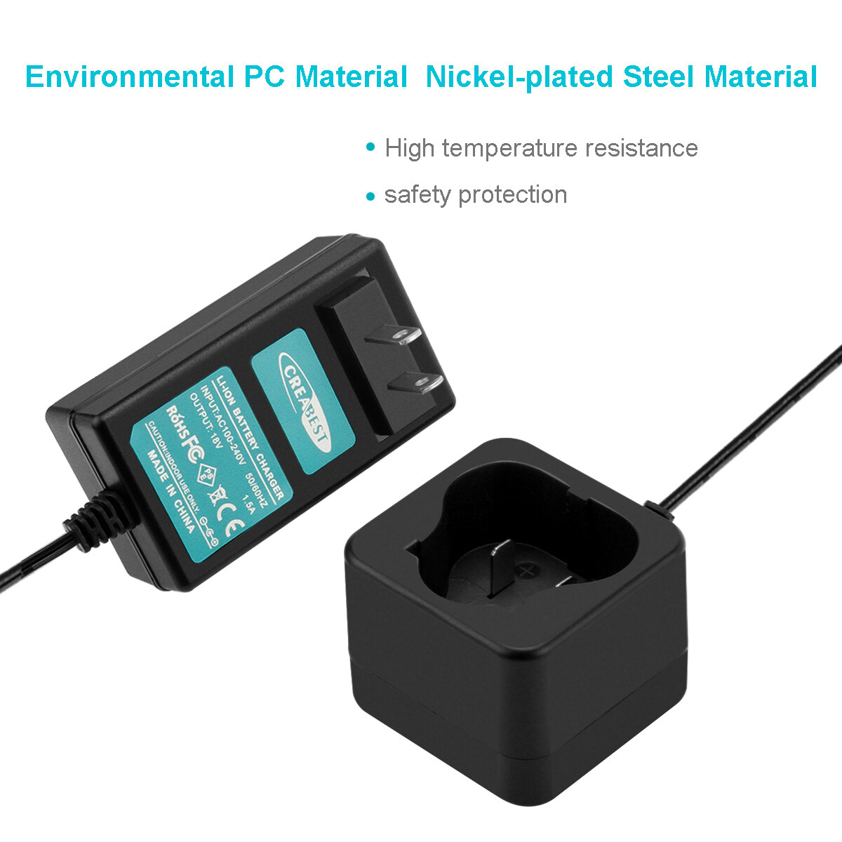 12V Charger for Black&Decker Li-ion Battery LB12 LBX12 LBXR12 BL1510 BL1310