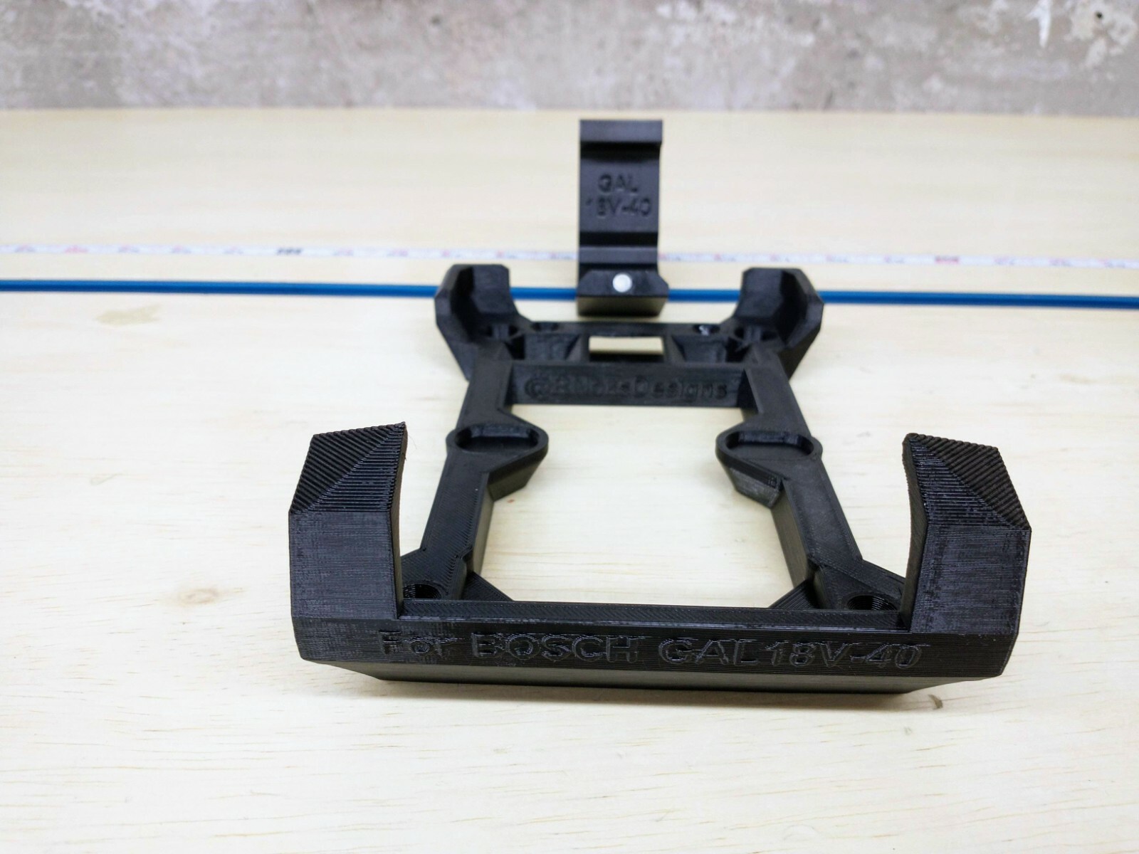 Wall Mount for Bosch GAL 18V-40 Charger with Optional 18V Battery Mounts