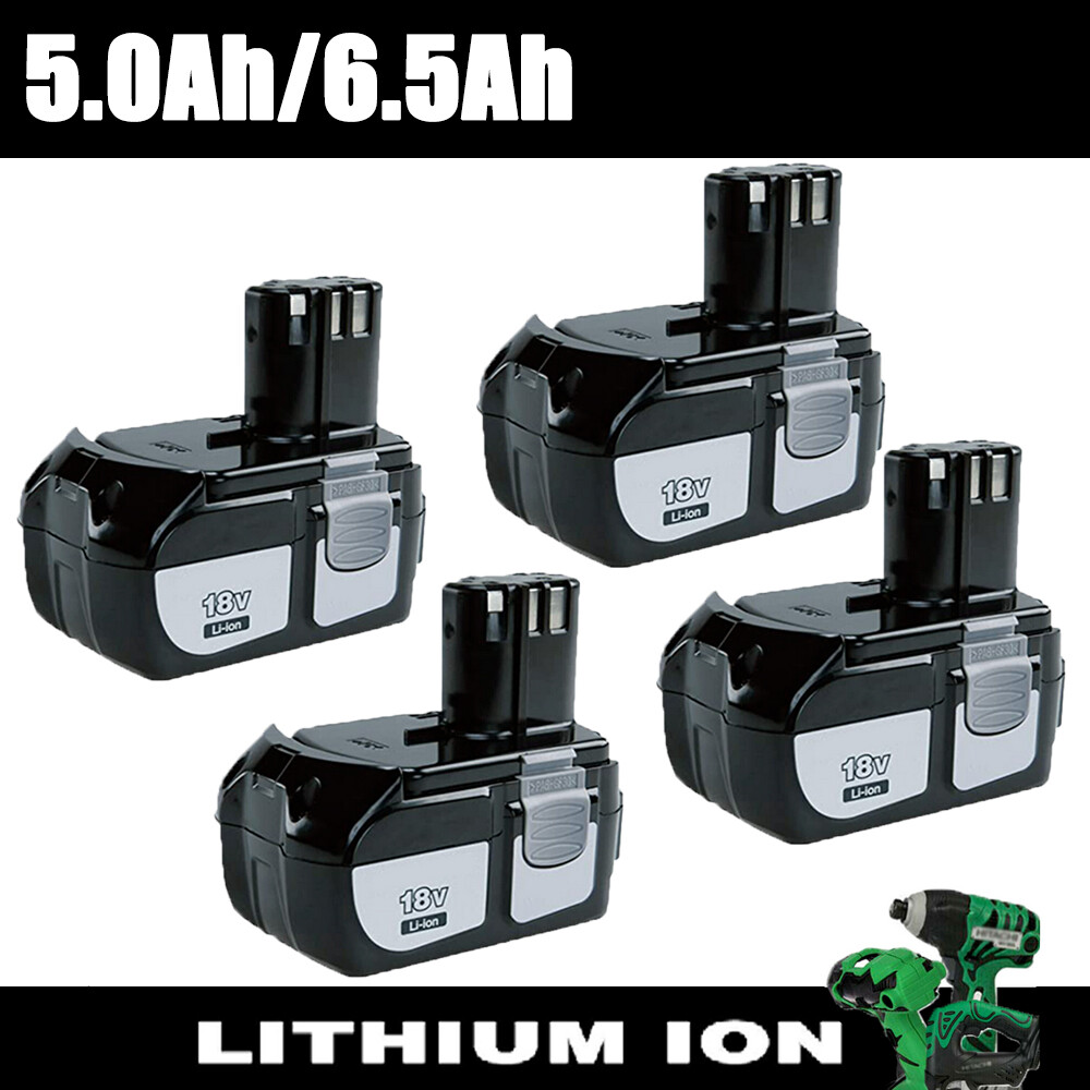 1-4X 18V For HITACHI Li-ion EBM1830 6.5ah/ 5.0ah Battery BCL1815 BCL1830 BCL1840