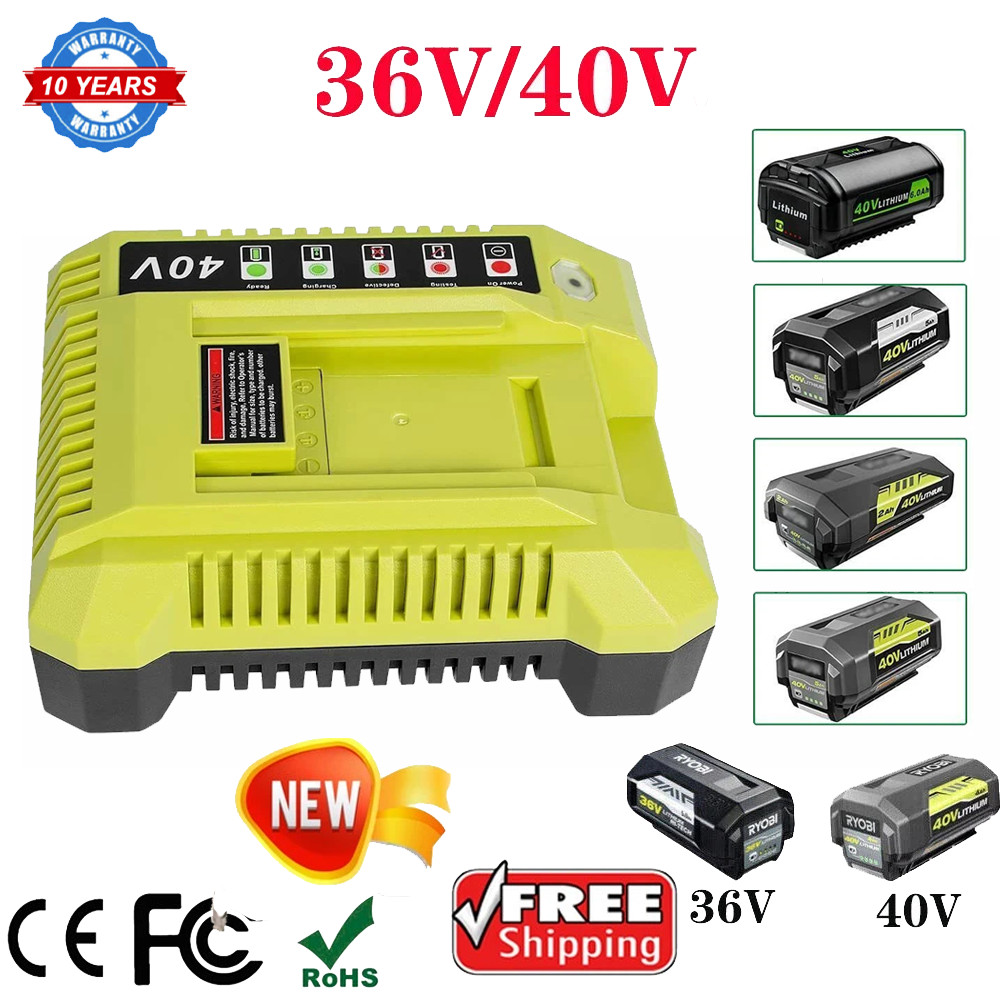 For Ryobi OP408VNM 40V Lithium-Ion Battery Rapid Charger OP406VNM 40-Volt NEW