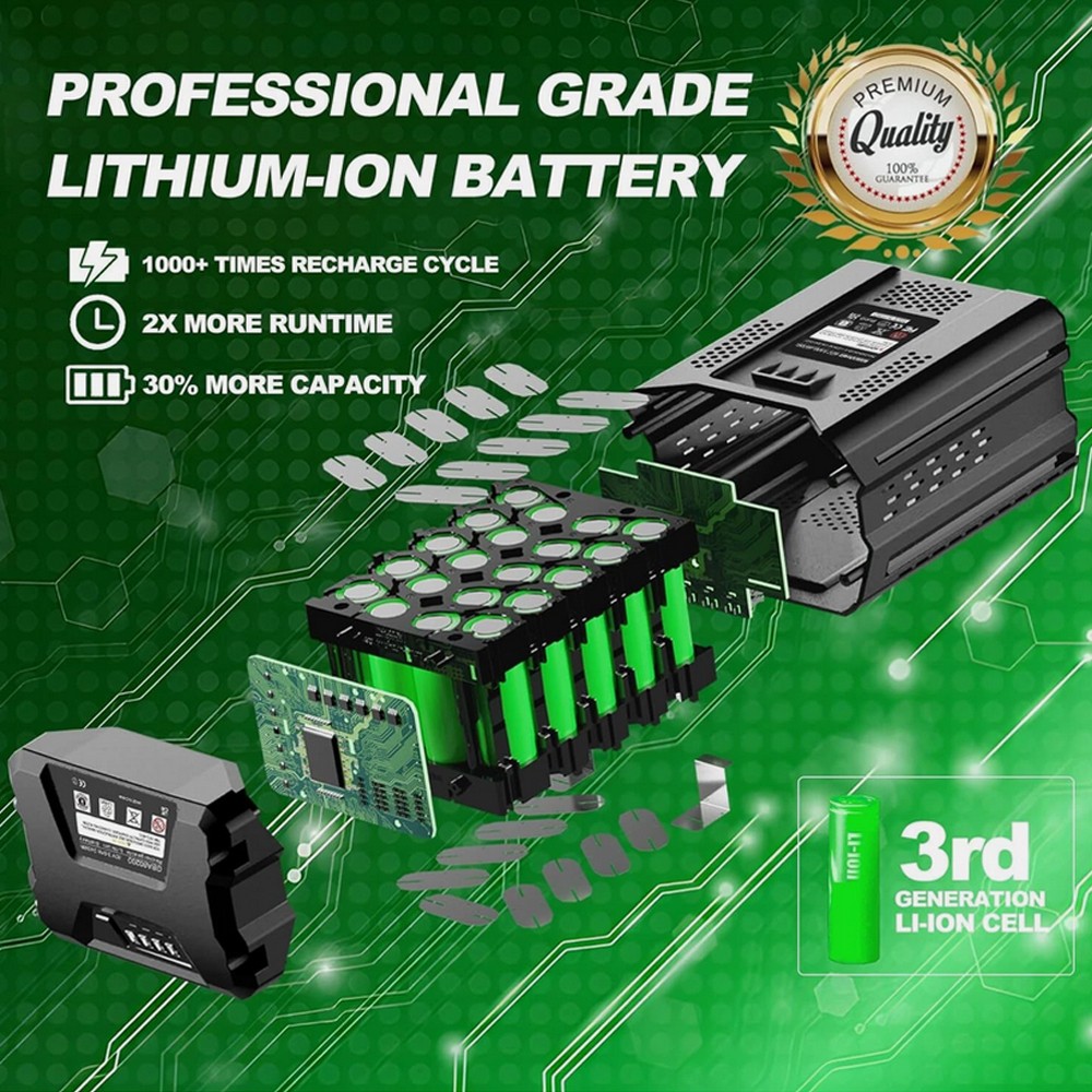NEW 8.0Ah 80V Lithium-ion Battery For Greenworks PRO 80V GBA80200 GBA80600