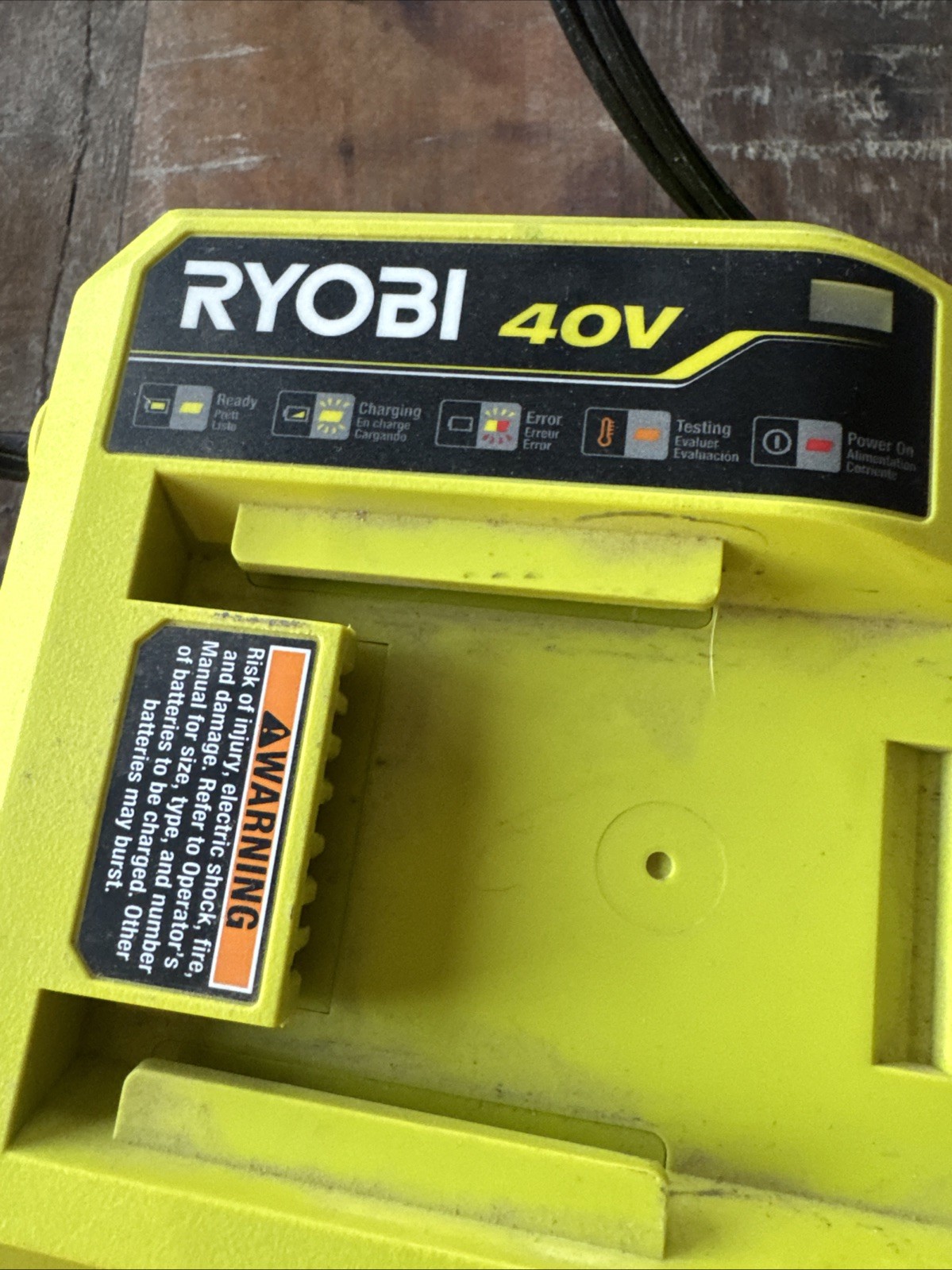 Ryobi OP406VNM 40V Lithium-Ion Battery Rapid Charger