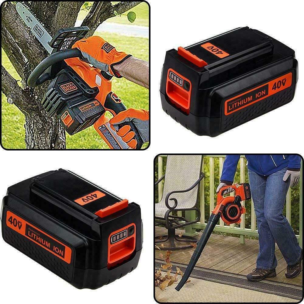 40V 4.0Ah LBX2040 for Black and Decker 40 Volt Lithium Battery LBXR36 LBX1540 US